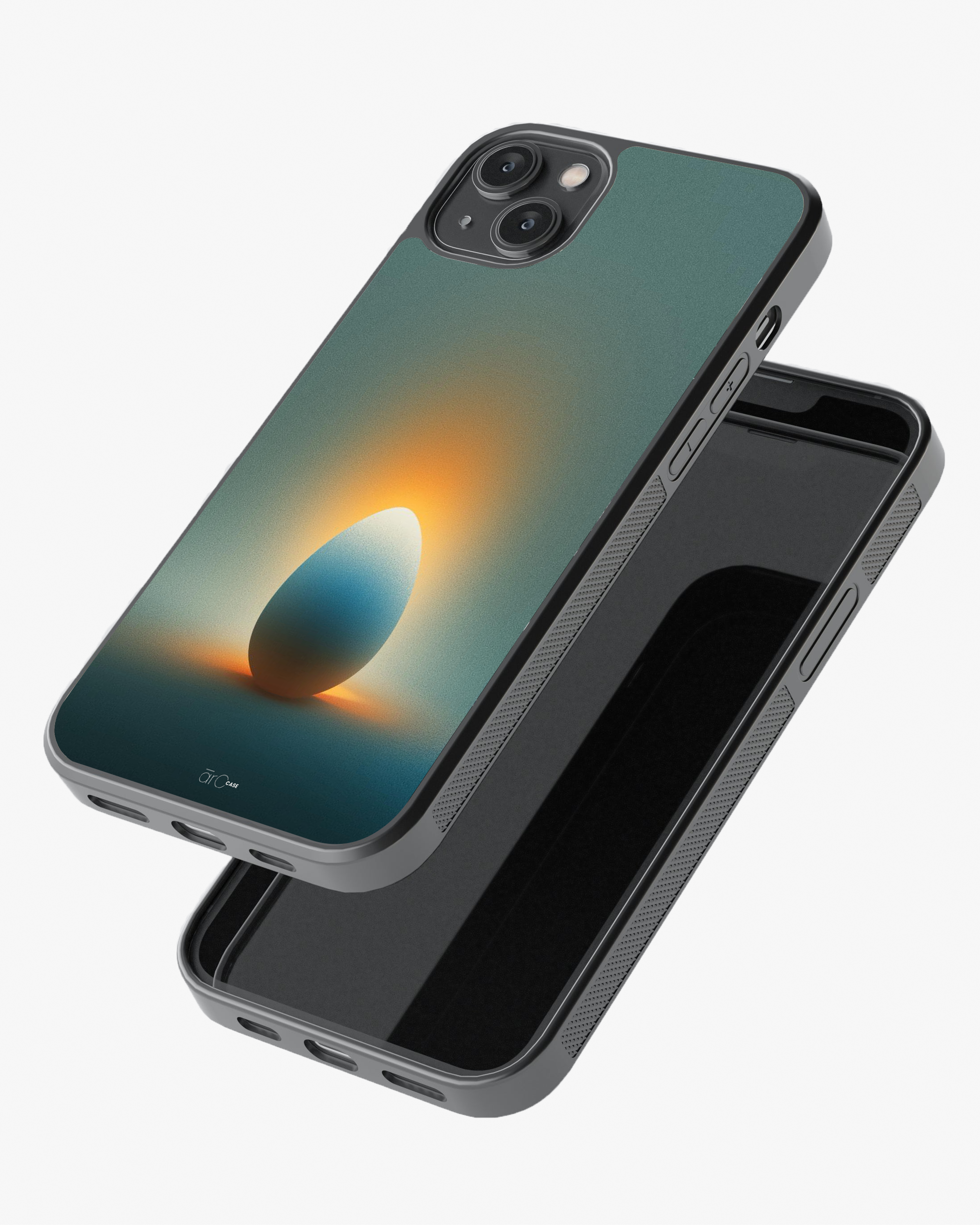 Golden Glow Egg – Minimal Abstract Aesthetic Premium Case Cover Glass Case