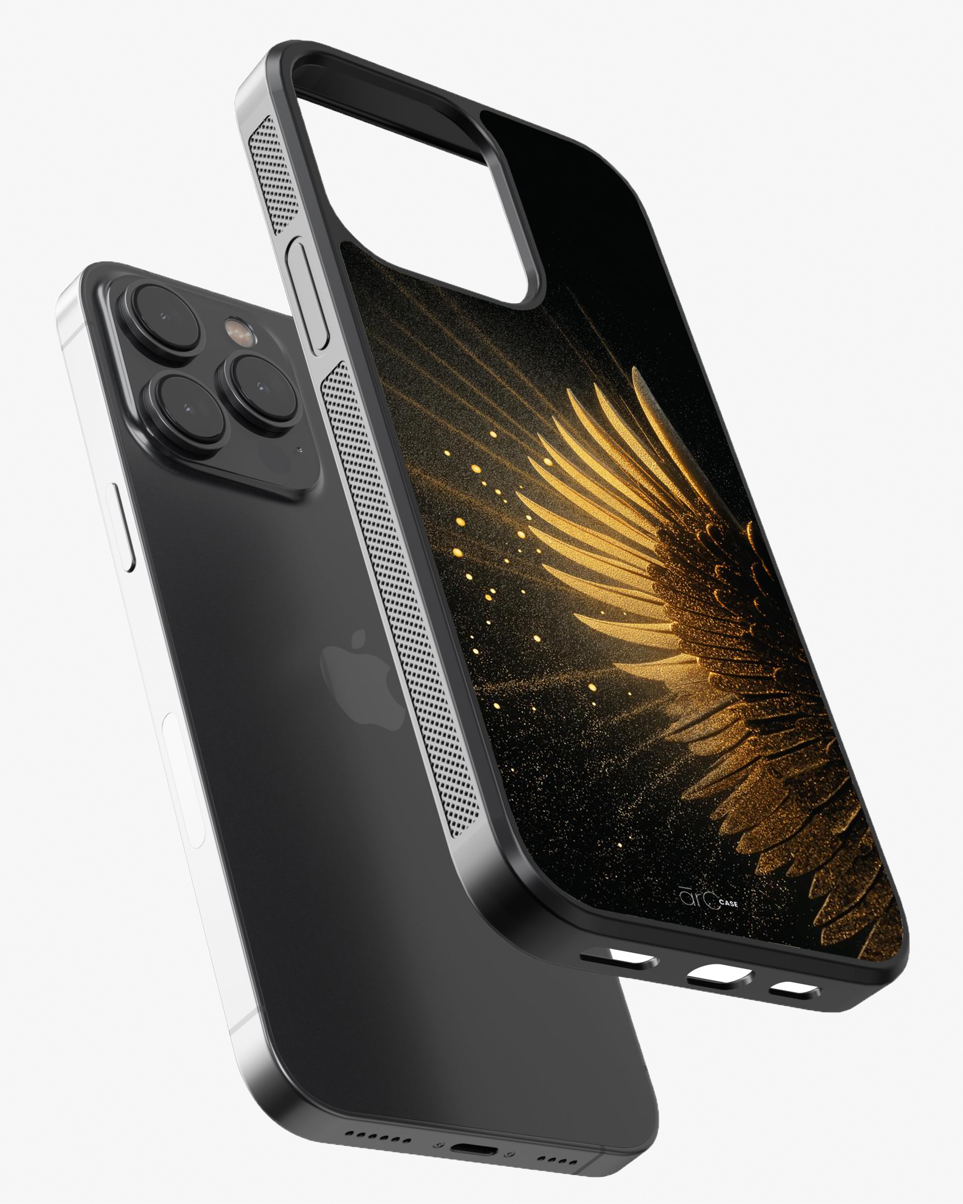 Golden Radiance – Luxury Abstract Case Cover Glass Case