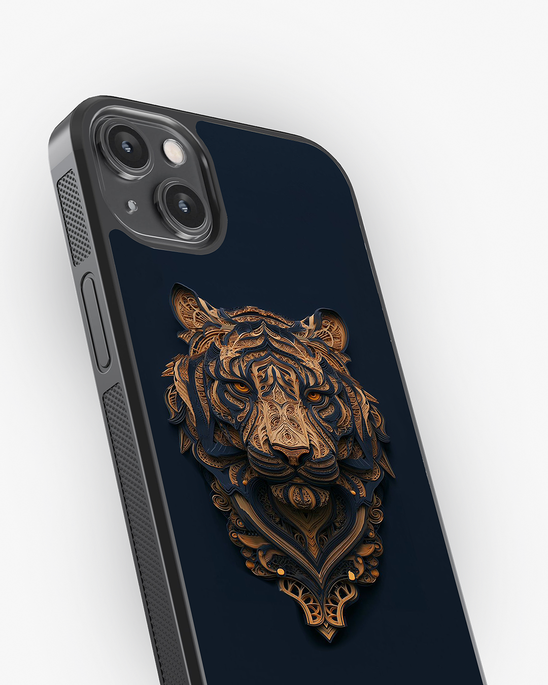 Golden Warrior Tiger Case Cover Glass Case