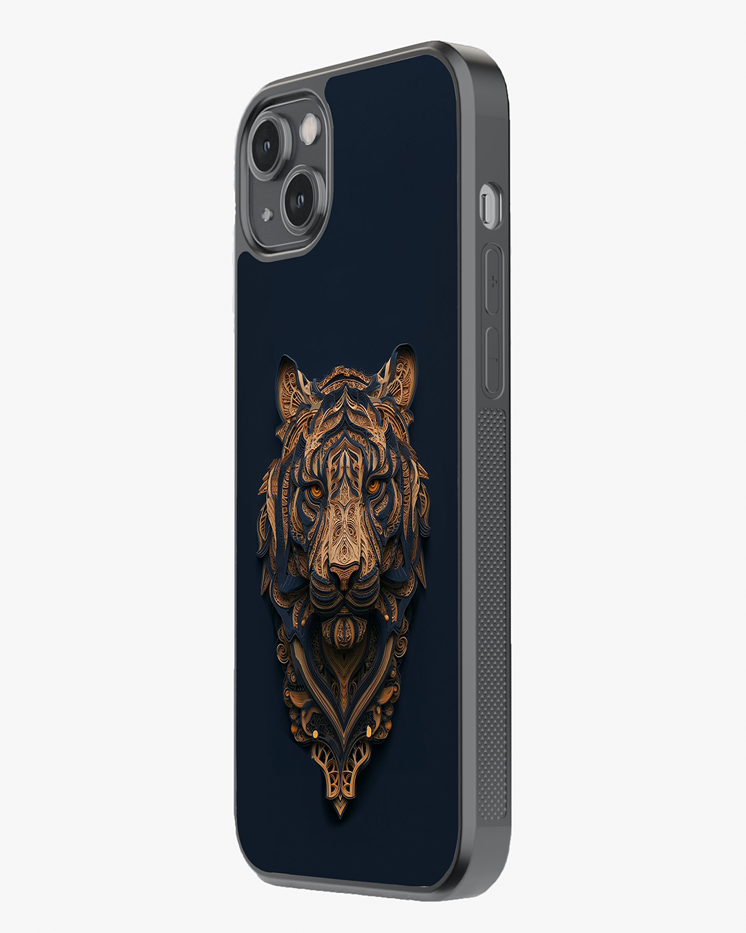 Golden Warrior Tiger Case Cover Glass Case