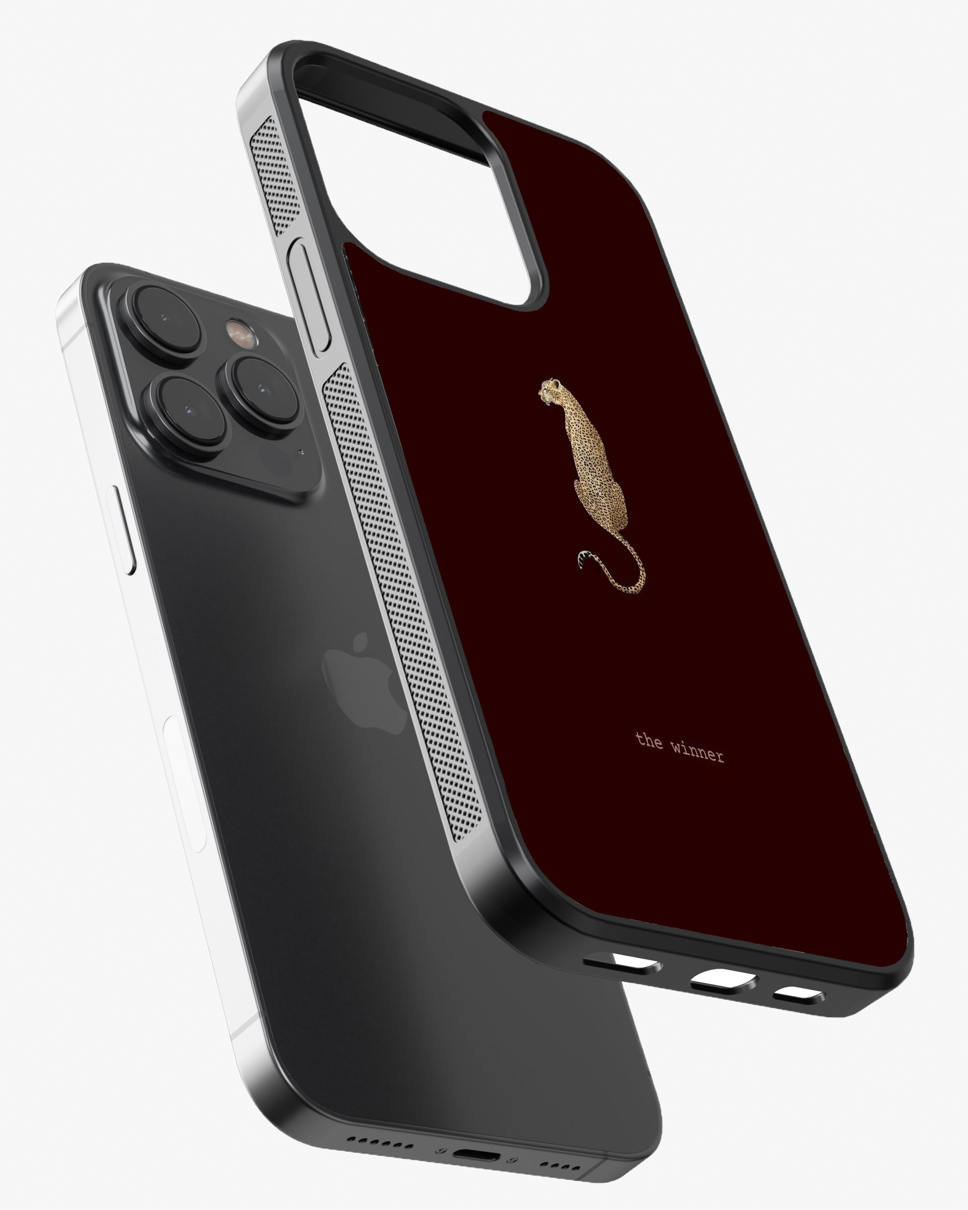The Winner – Minimal Leopard Luxury Phone Cover Glass Case