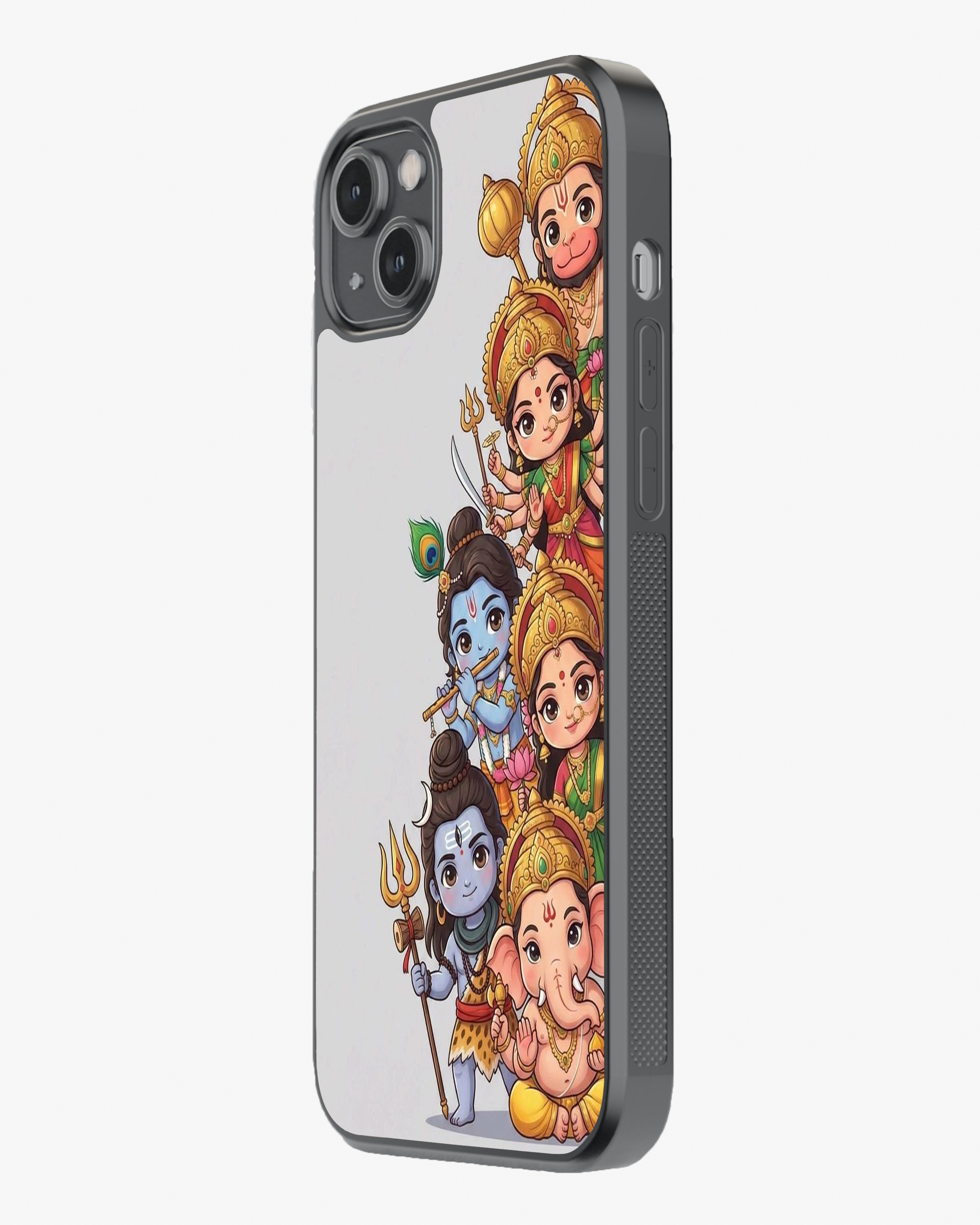 Cute God Squad Case – Divine Cartoon Vibes Cover Glass Case