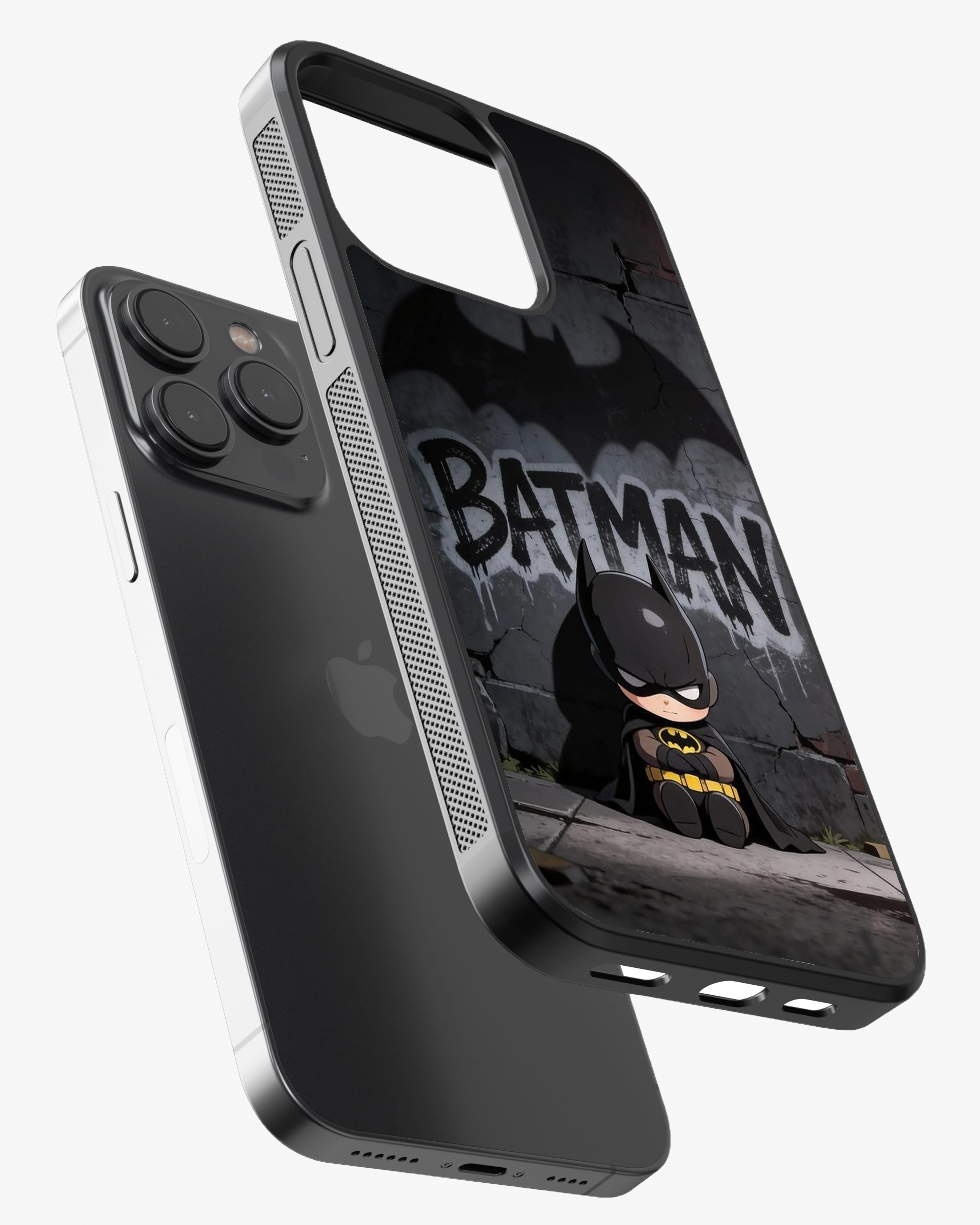 Cute Dark Knight Case – Baby Batman Vibe Cover Glass Case
