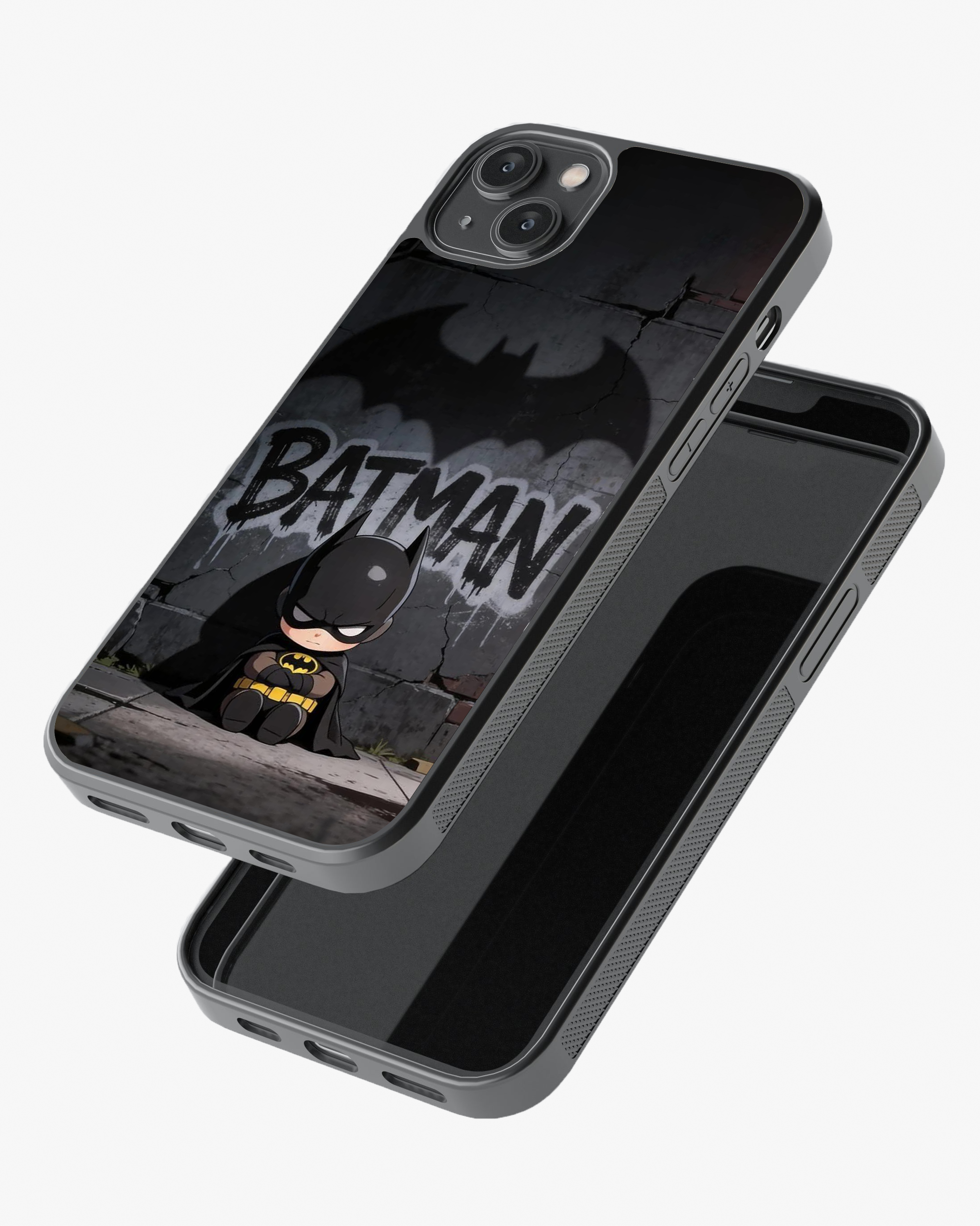 Cute Dark Knight Case – Baby Batman Vibe Cover Glass Case
