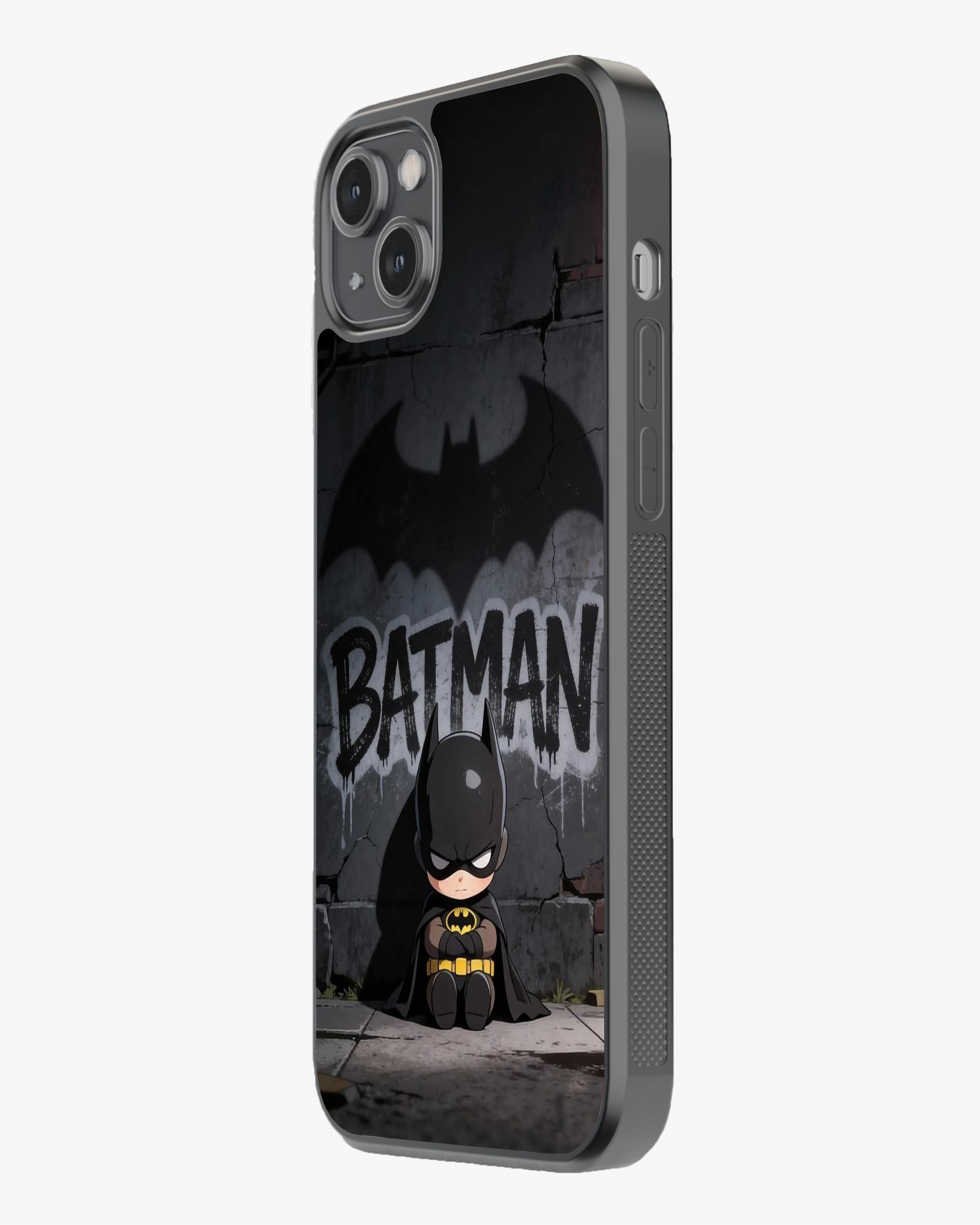 Cute Dark Knight Case – Baby Batman Vibe Cover Glass Case