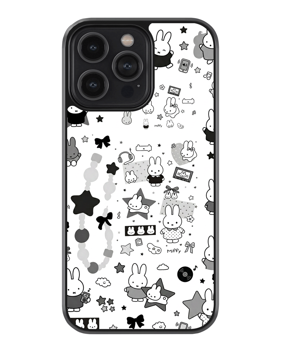 Kawaii Bunny Aesthetic Glass Case