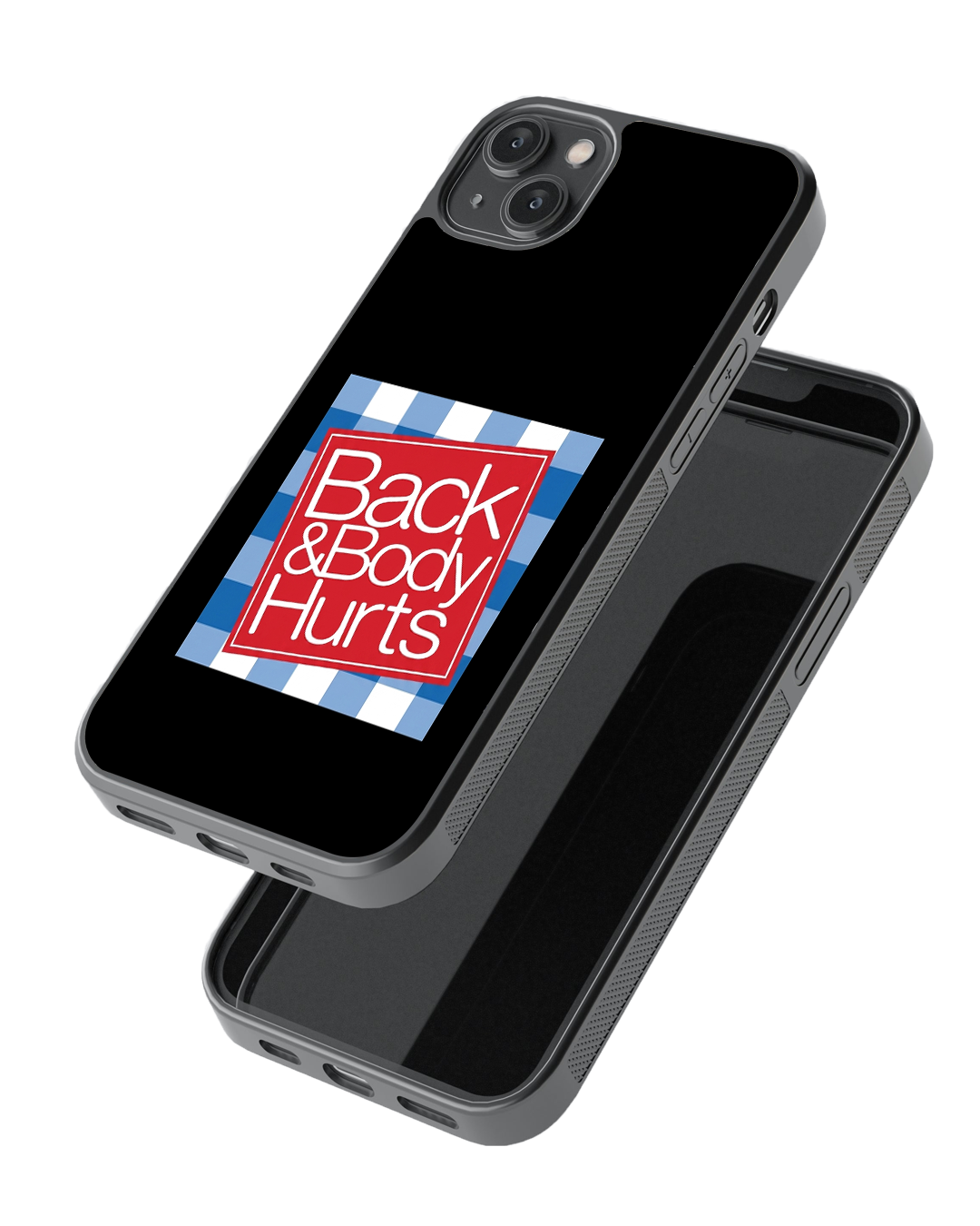 Back & Body Hurts Aesthetic Glass Case