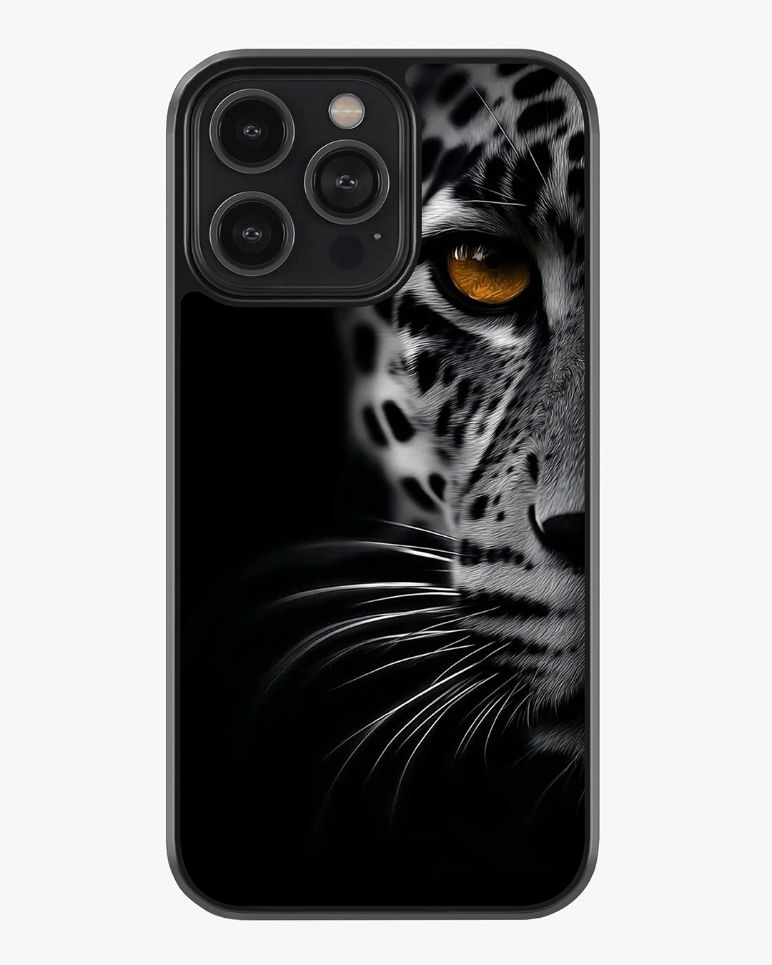 Midnight Leopard Premium Cover Glass Case