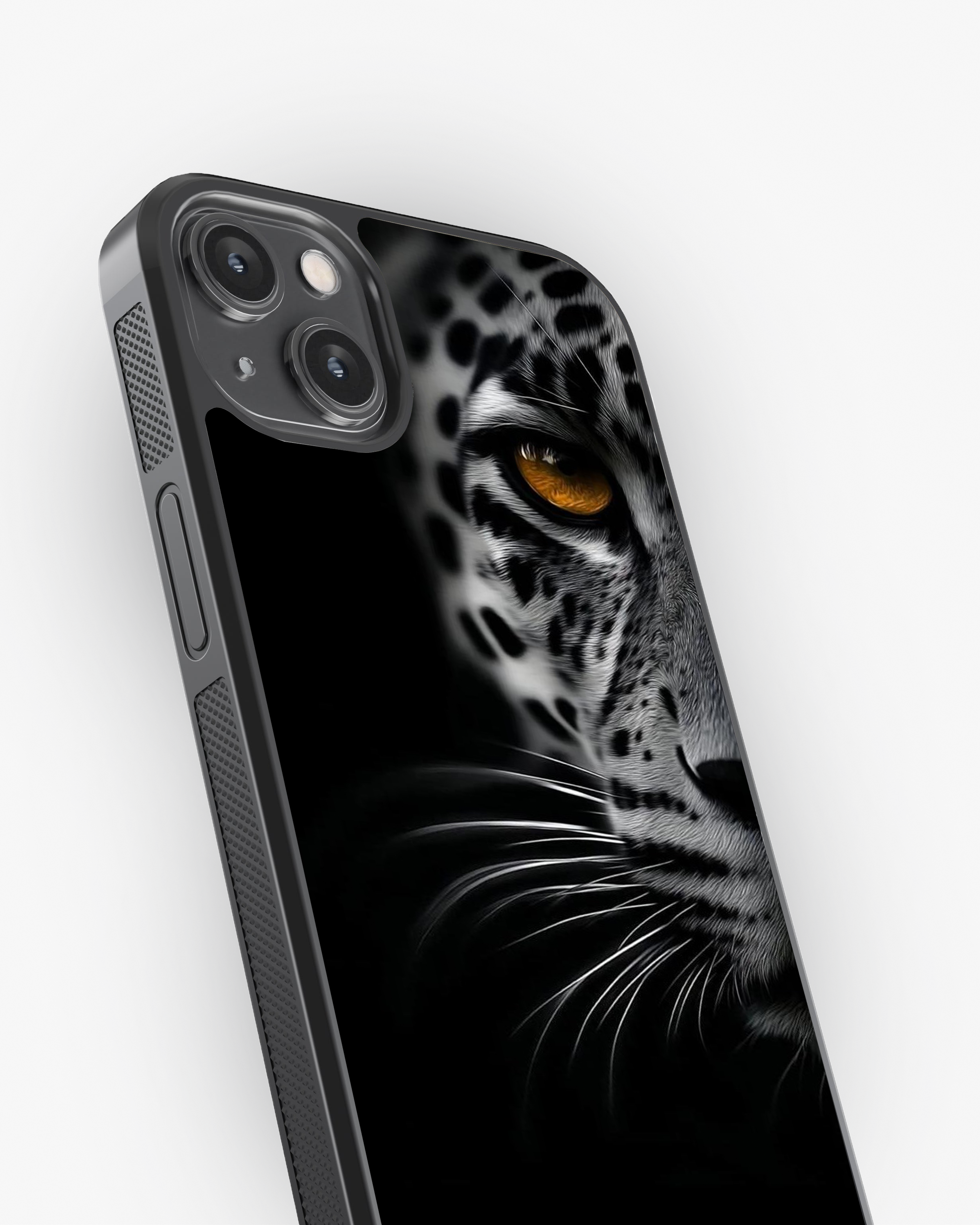 Midnight Leopard Premium Cover Glass Case