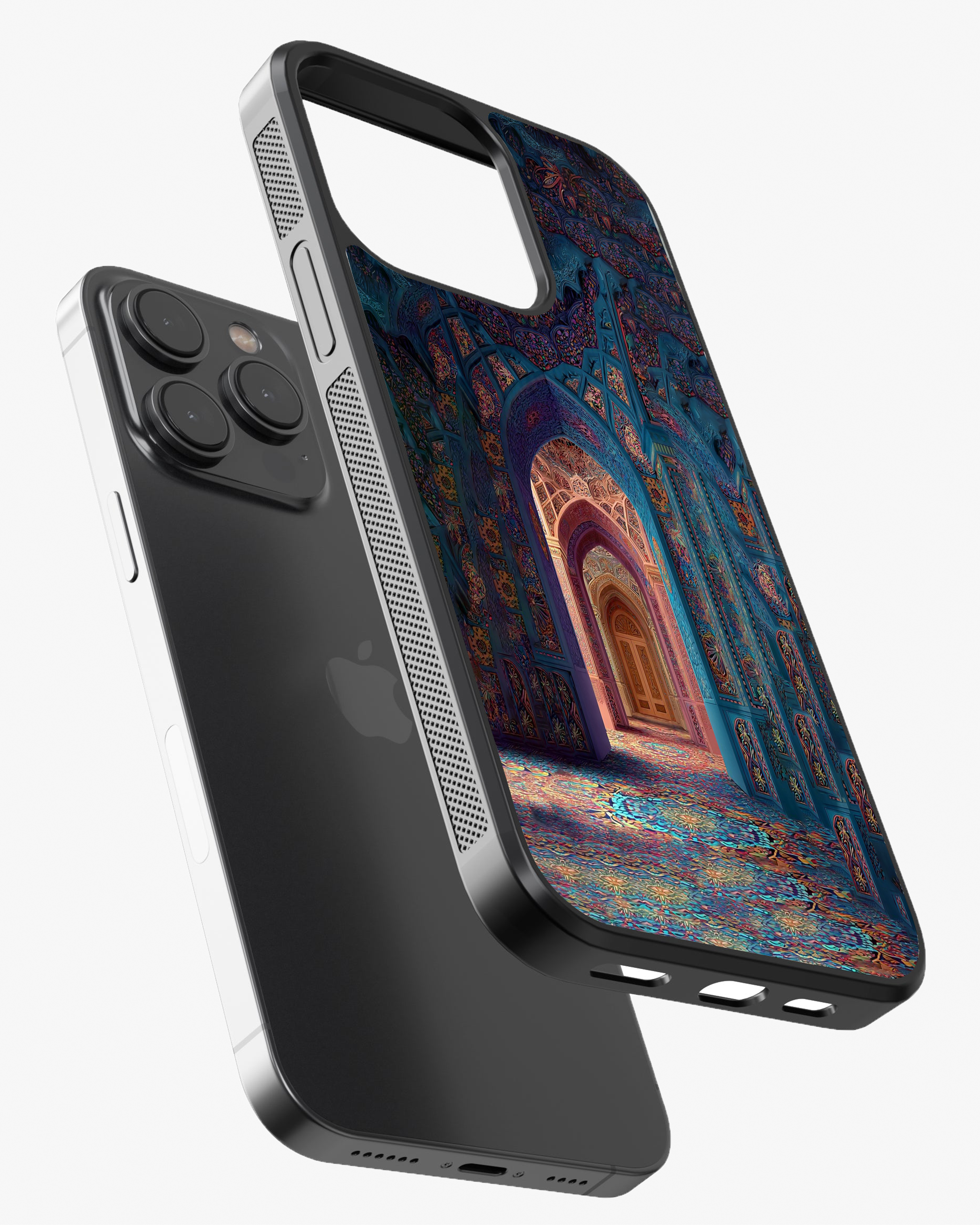 Royal Mosaic Palace – Luxury Art Case Phone Cover Glass Case