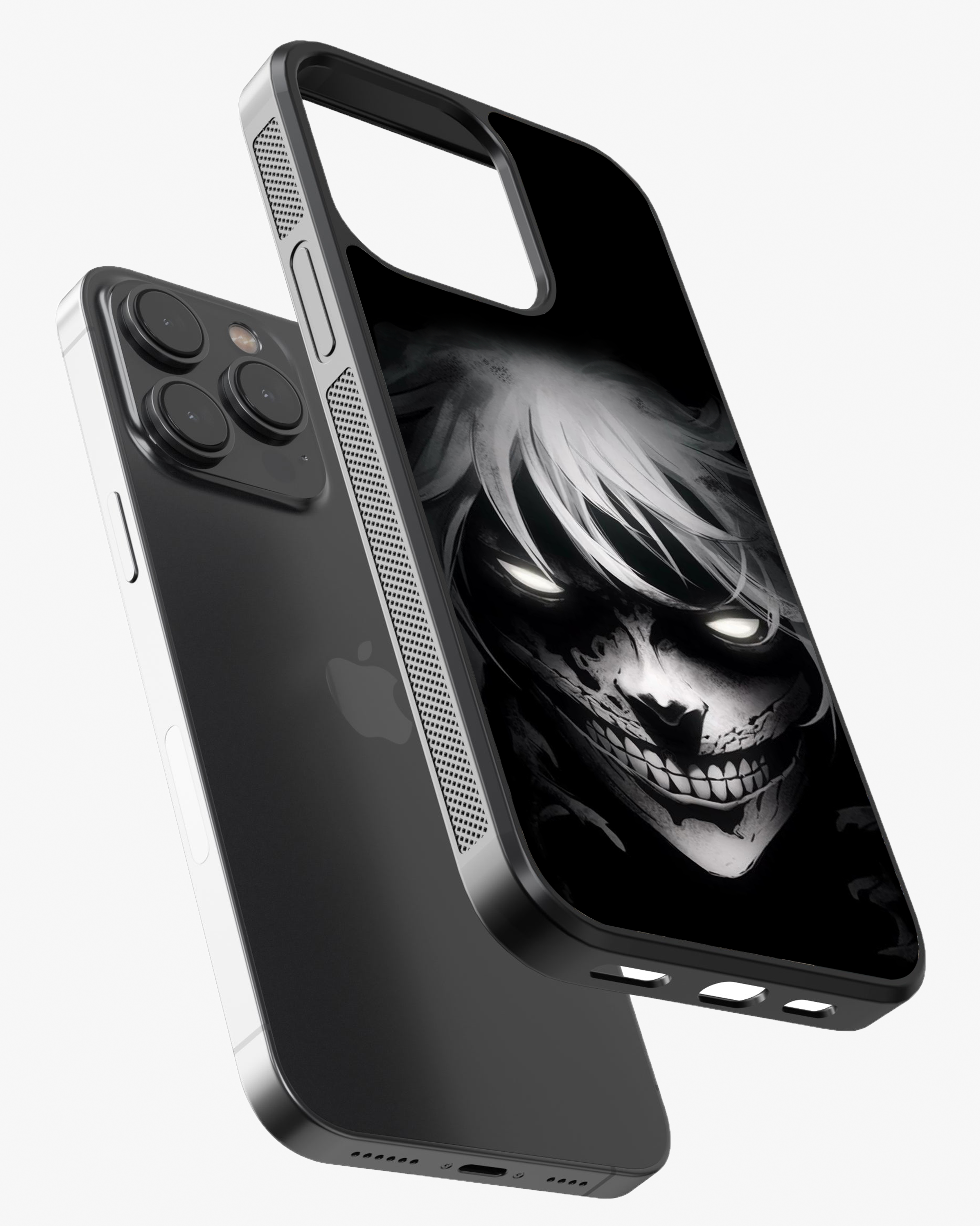 Dark Skull Anime Case – Fearless Night Vibe Cover Glass Case
