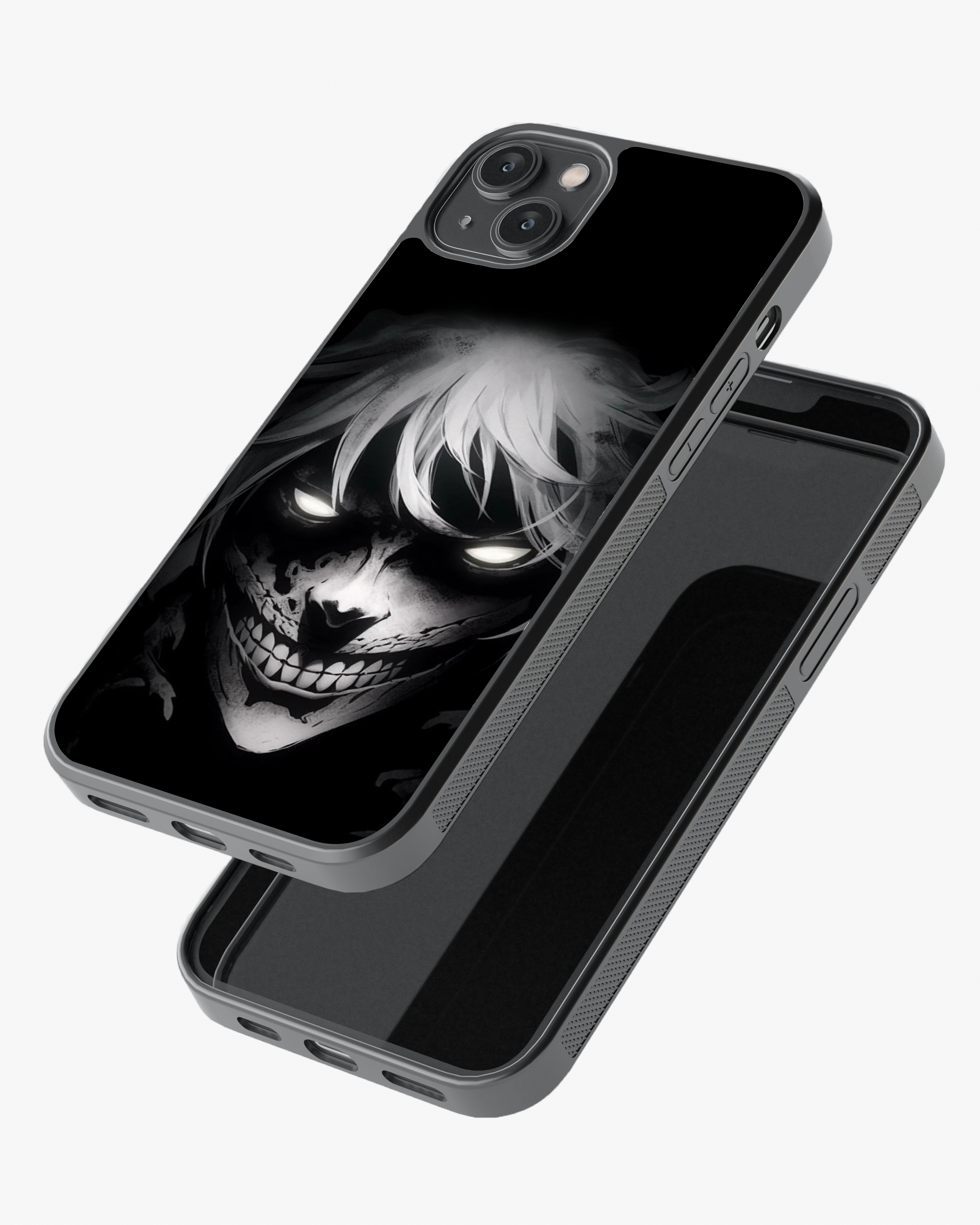 Dark Skull Anime Case – Fearless Night Vibe Cover Glass Case