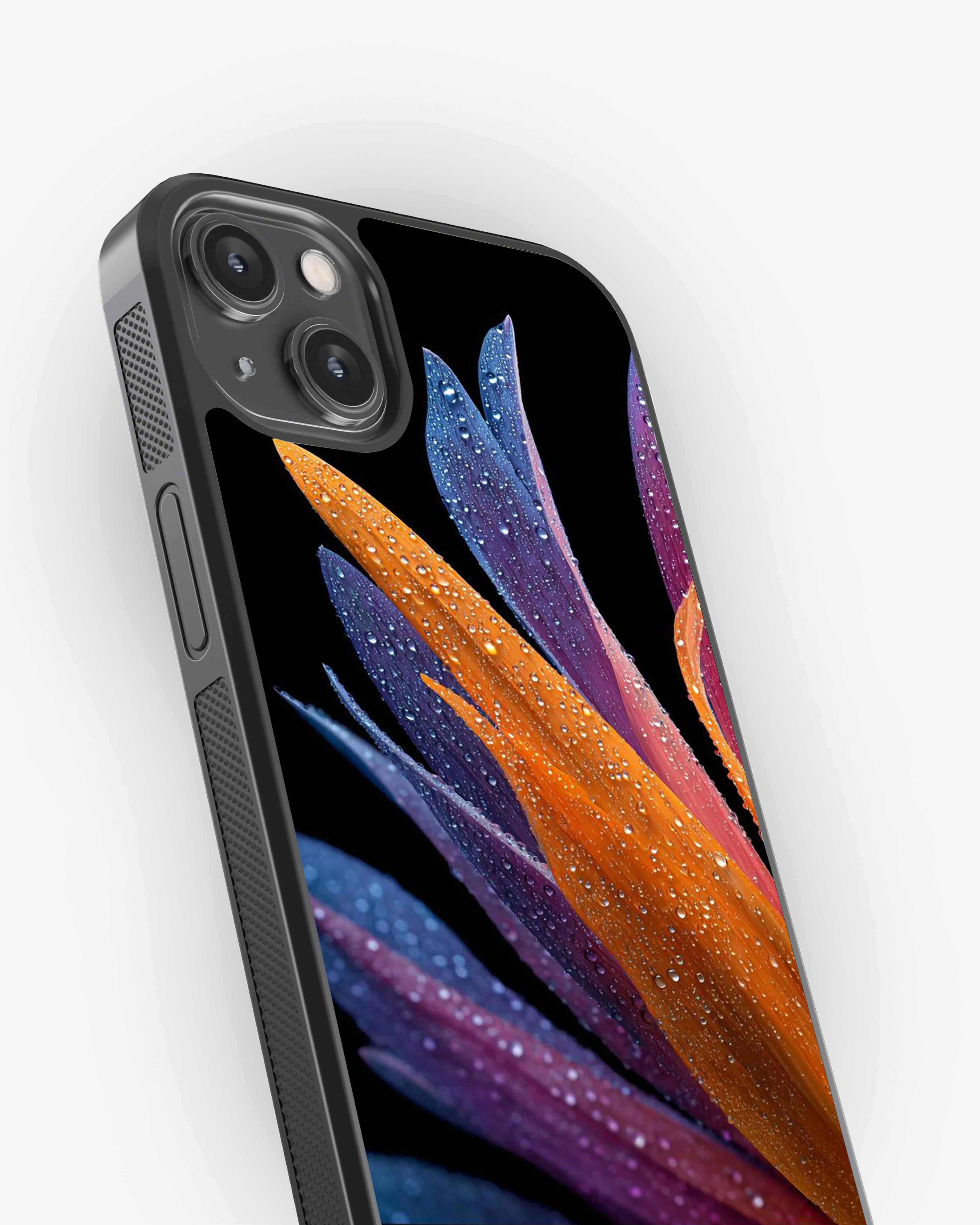 Vibrant Bloom Case – Color Splash Aesthetic Cover Glass Case