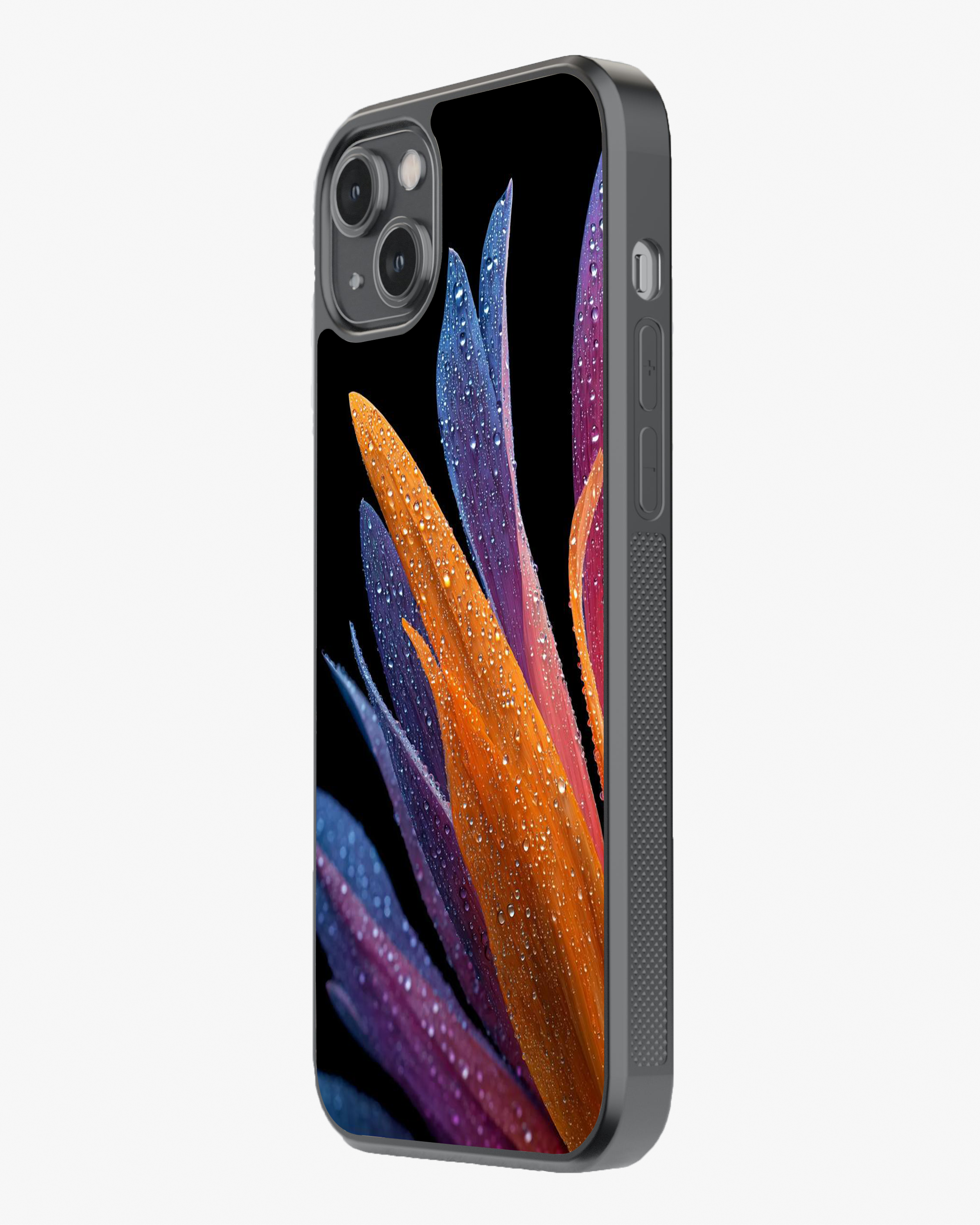 Vibrant Bloom Case – Color Splash Aesthetic Cover Glass Case