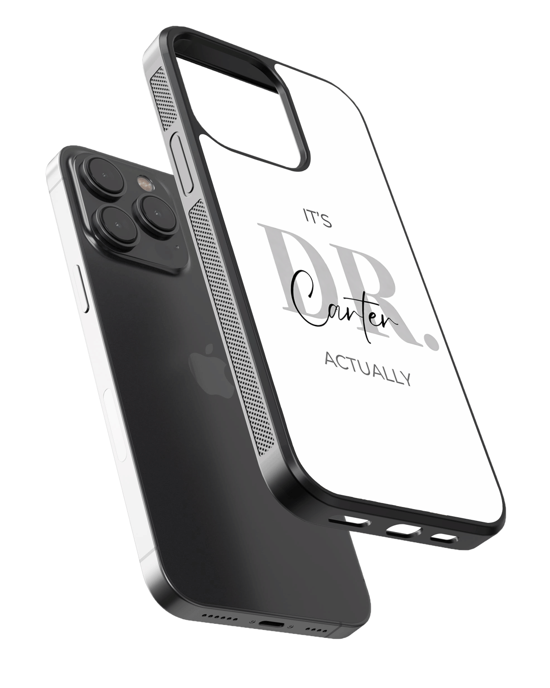 Personalised Doctor Typography Aesthetic Glass Case