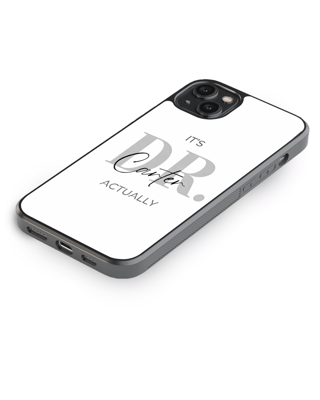 Personalised Doctor Typography Aesthetic Glass Case