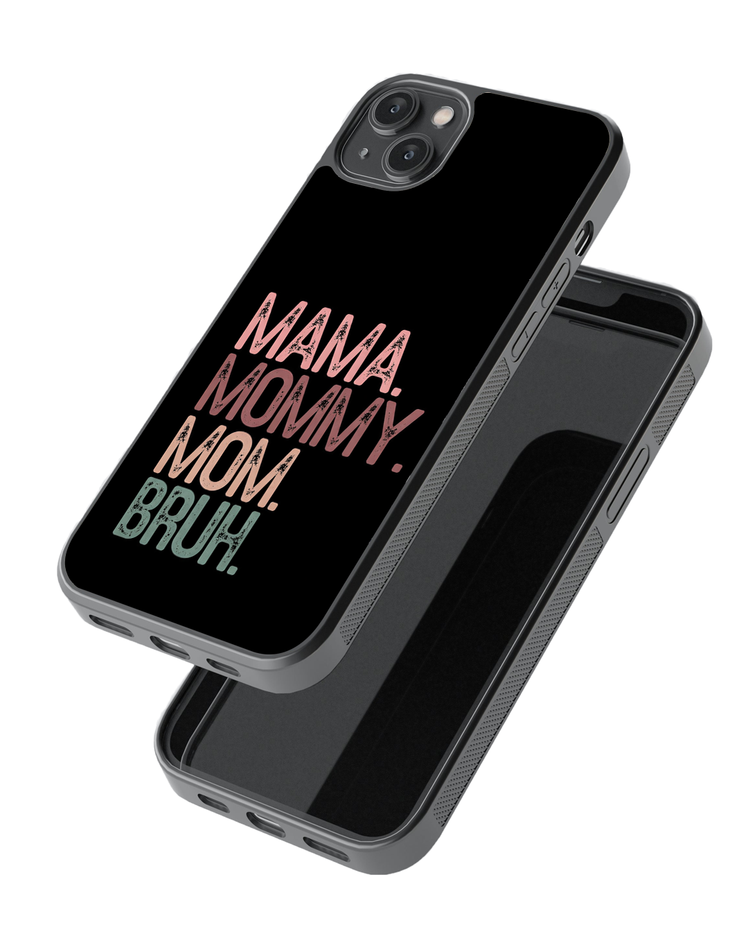 Mama to Bruh – Funny Mom Evolution Glass Case