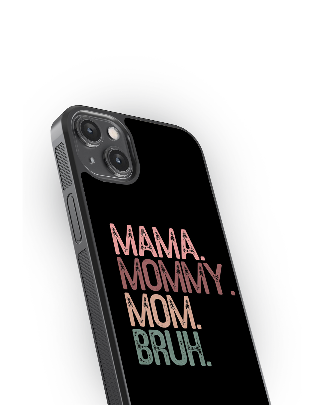 Mama to Bruh – Funny Mom Evolution Glass Case