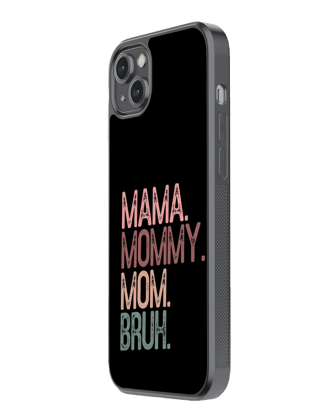 Mama to Bruh – Funny Mom Evolution Glass Case