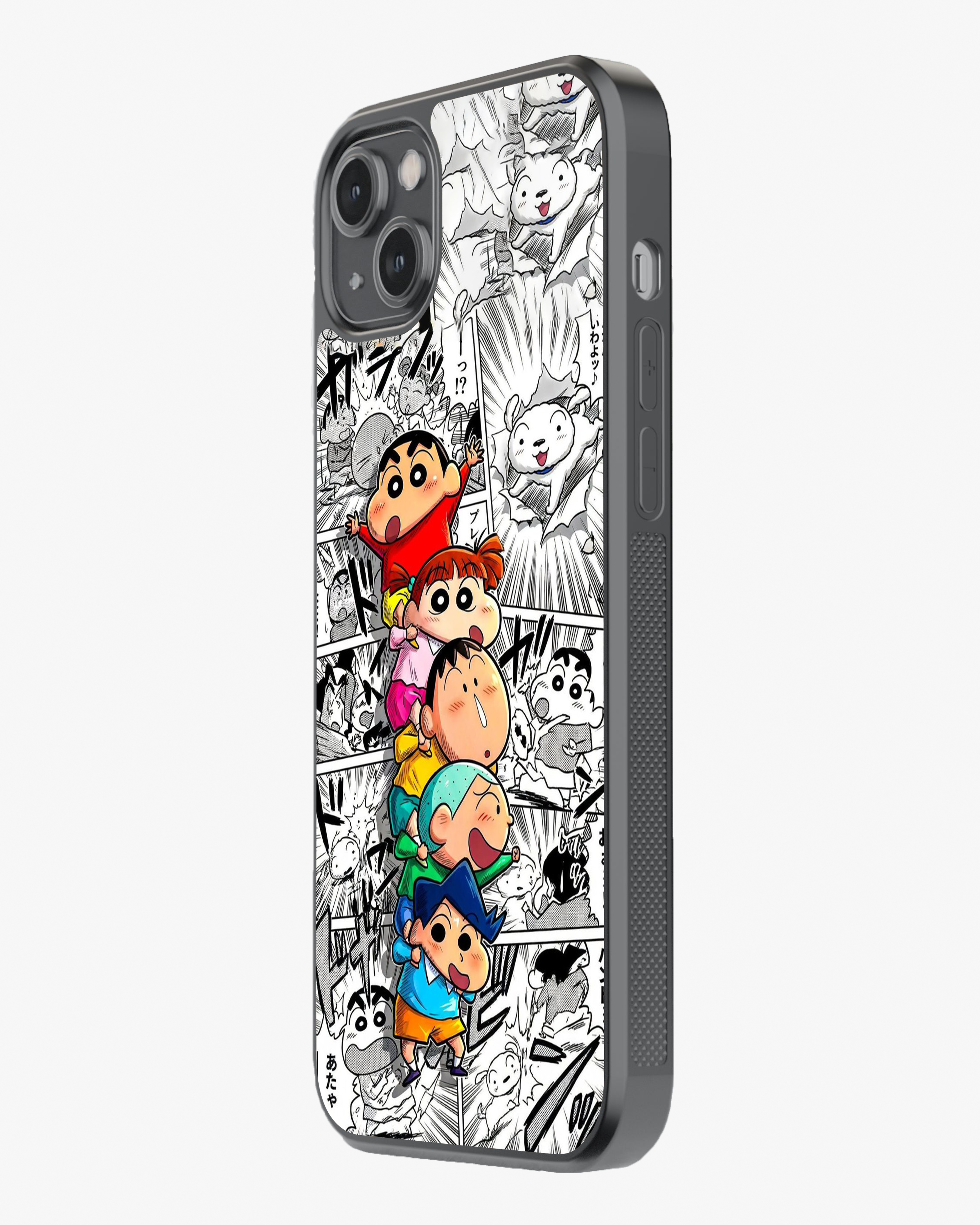 Shinchan Squad Chaos – Full Masti Mode On Cover Glass Case