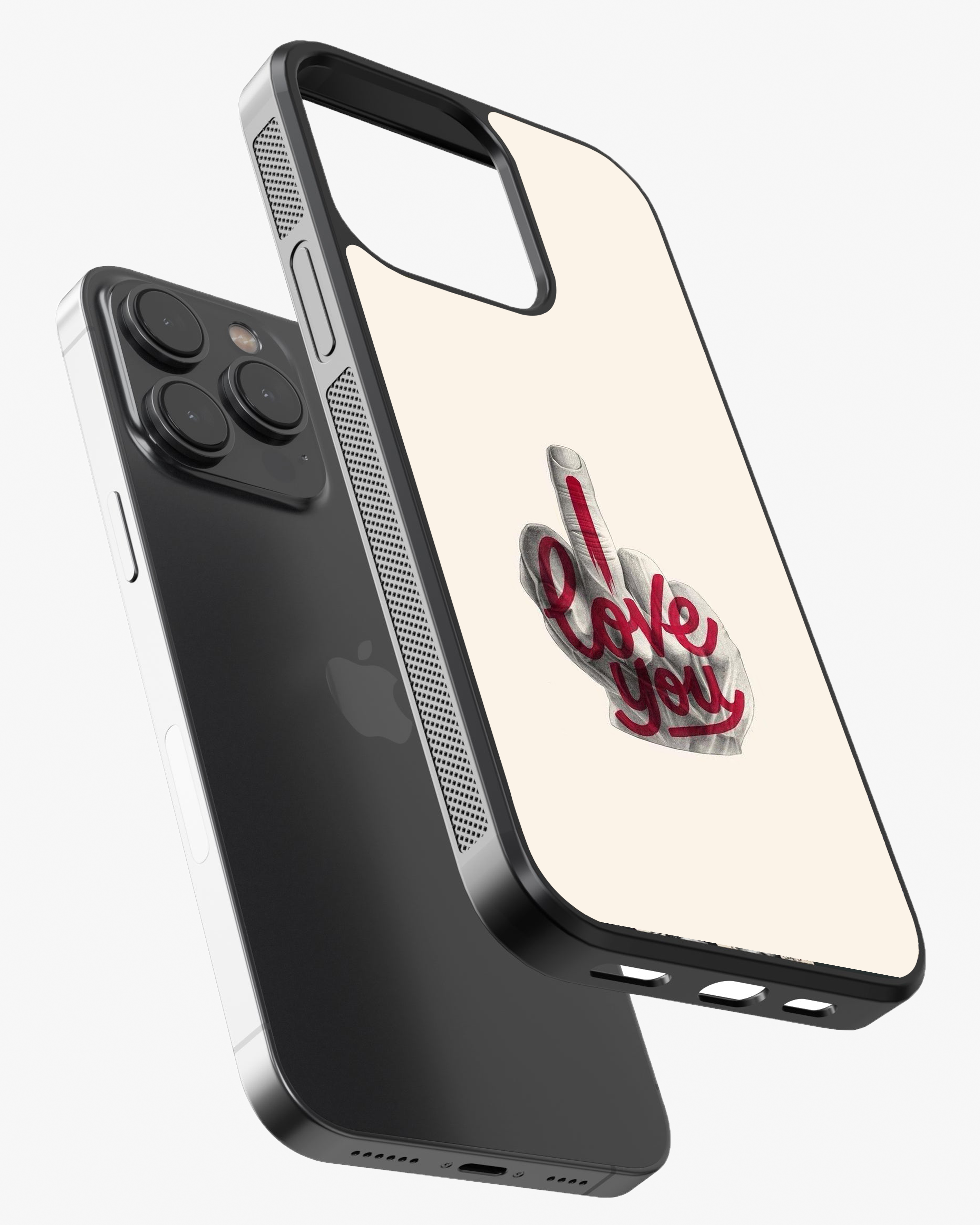 Love You… With Attitude Phone Cover Glass Case