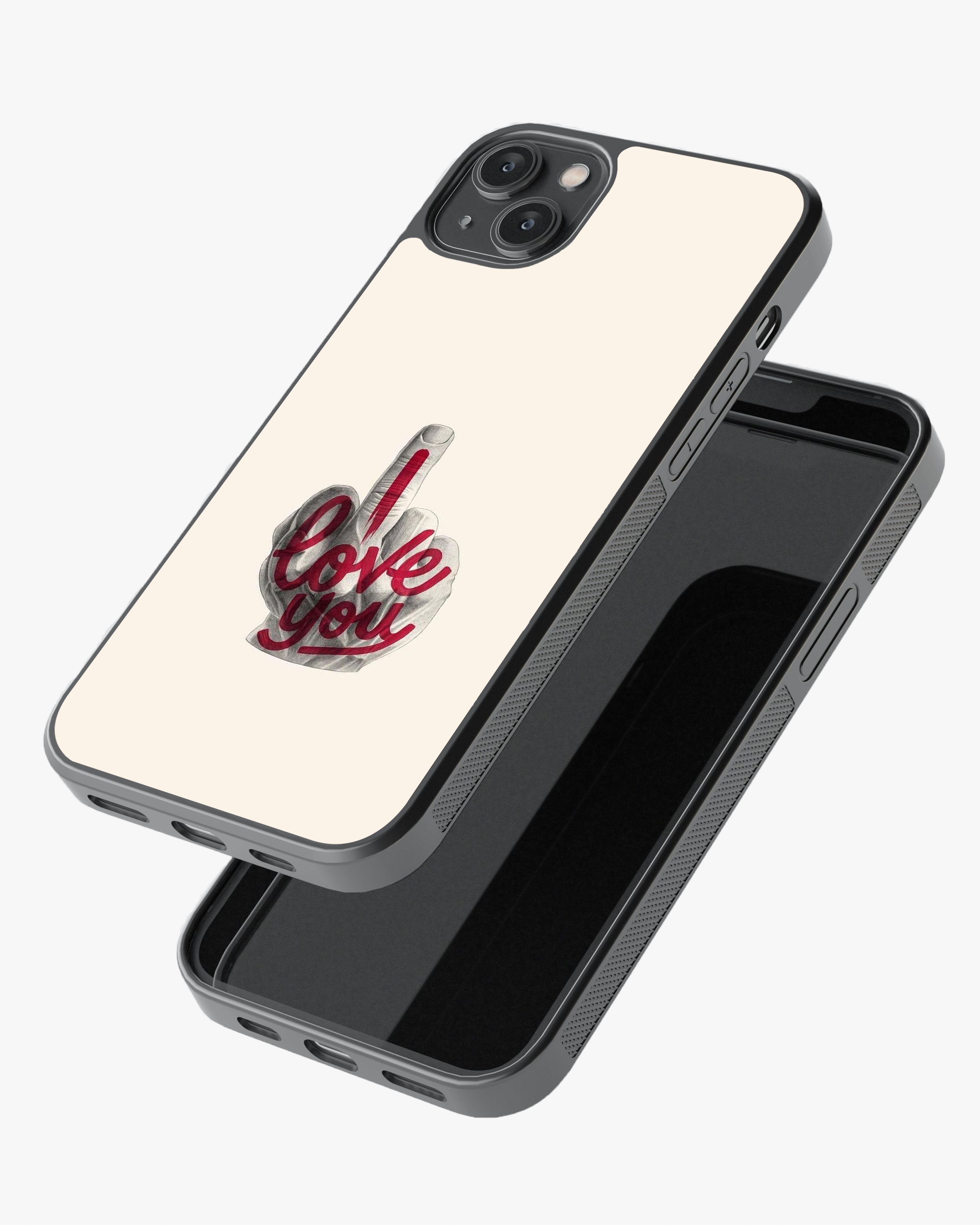 Love You… With Attitude Phone Cover Glass Case