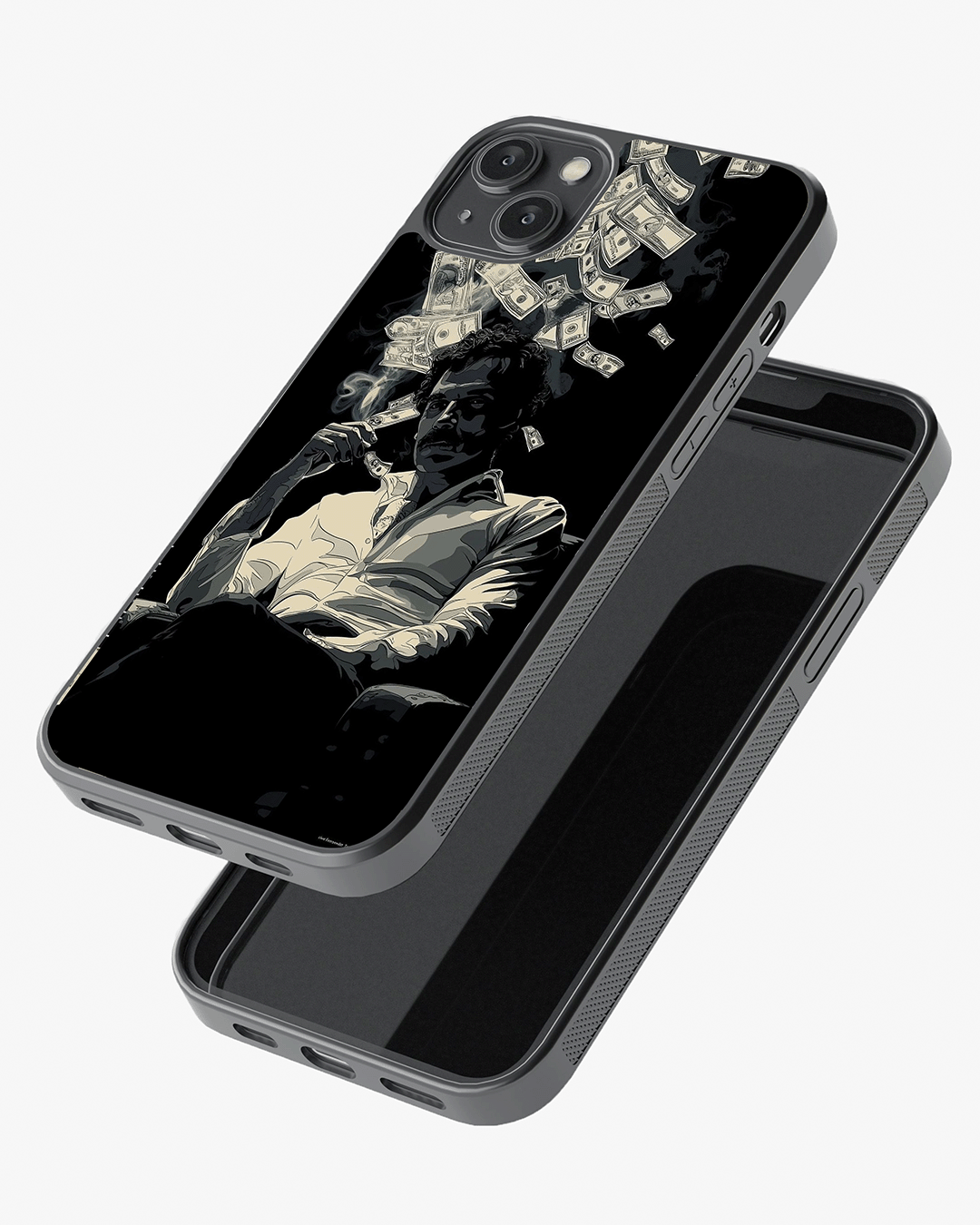 Midnight Money Power Phone Cover Glass Case