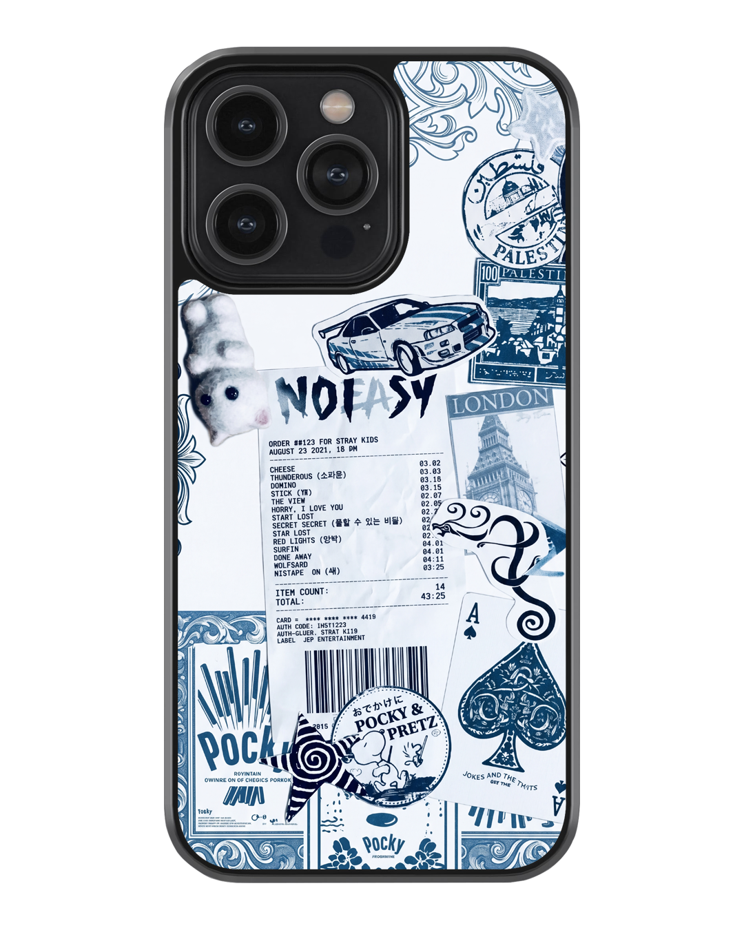 Aesthetic Collage Case – Style That Speaks Glass Case