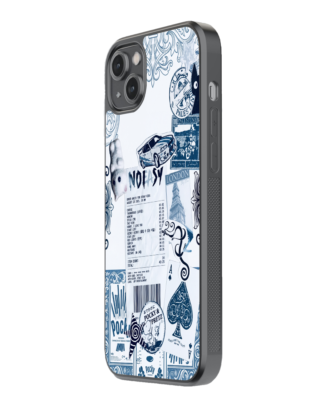 Aesthetic Collage Case – Style That Speaks Glass Case