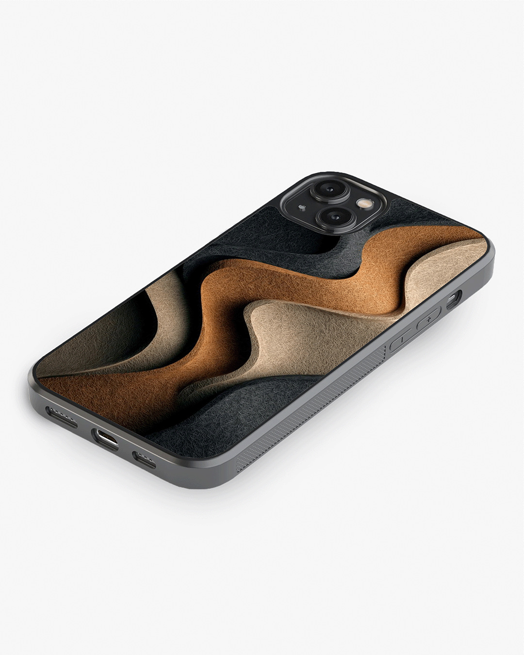 Luxury Abstract Texture Cover Glass Case