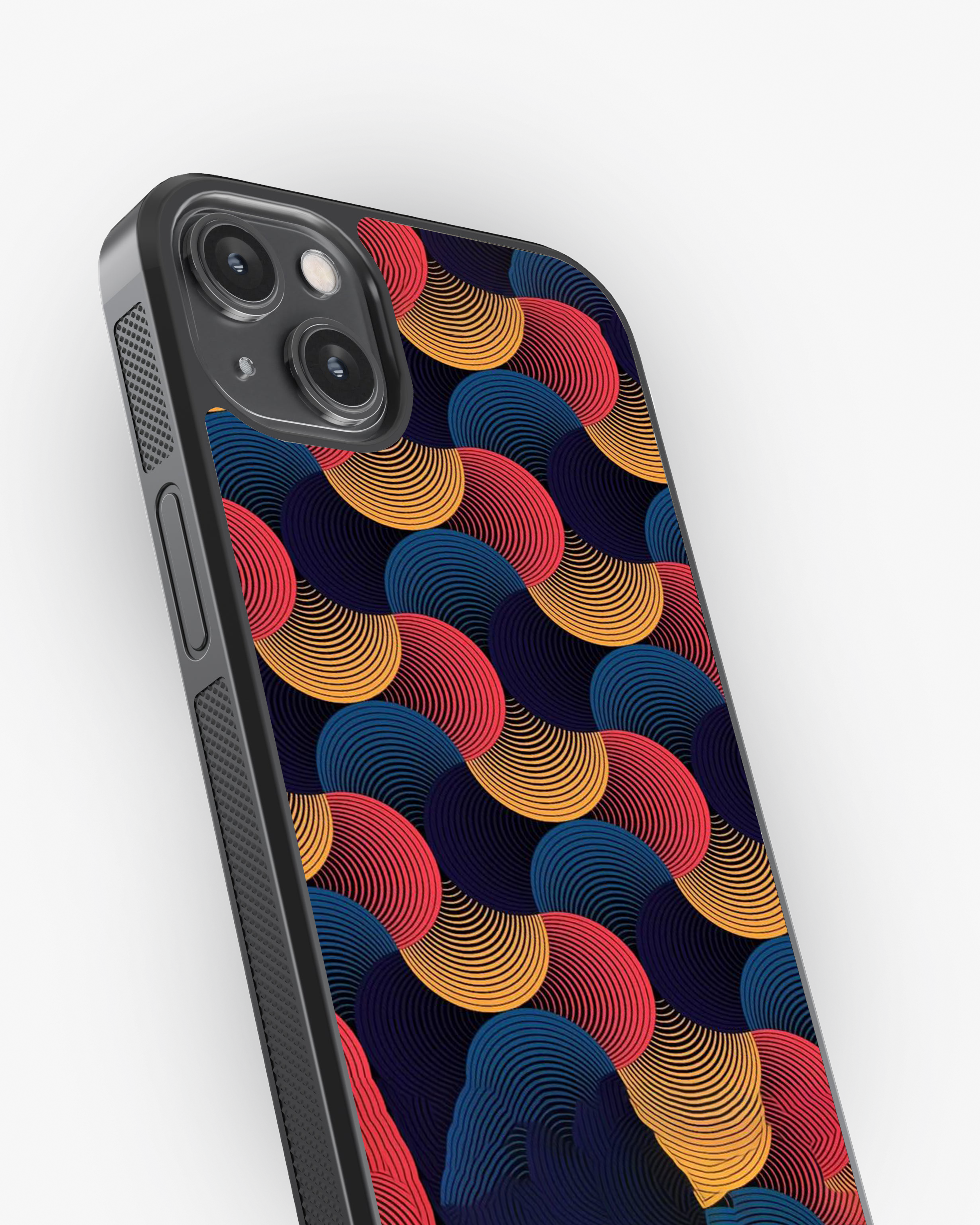 Abstract Retro Wave Pattern Premium Cover Glass Case