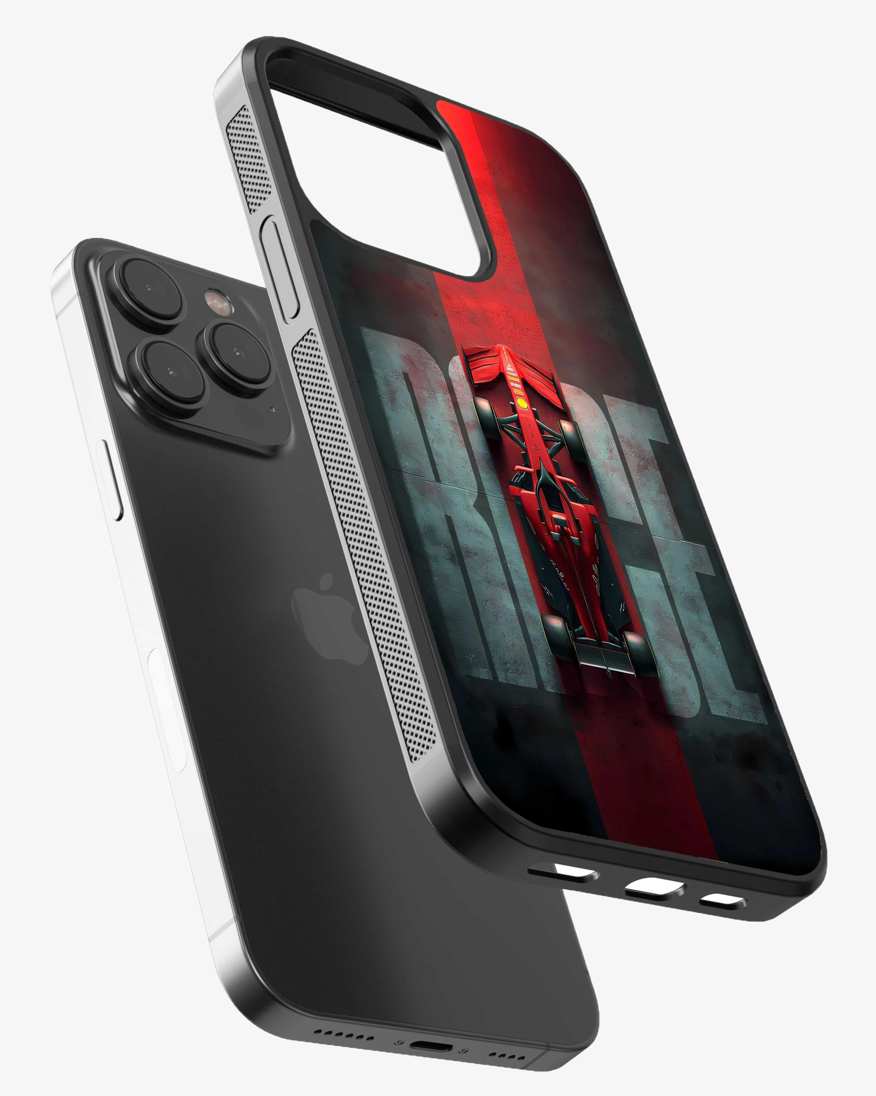 Red Formula Racing Car Premium Phone Cover Glass Case