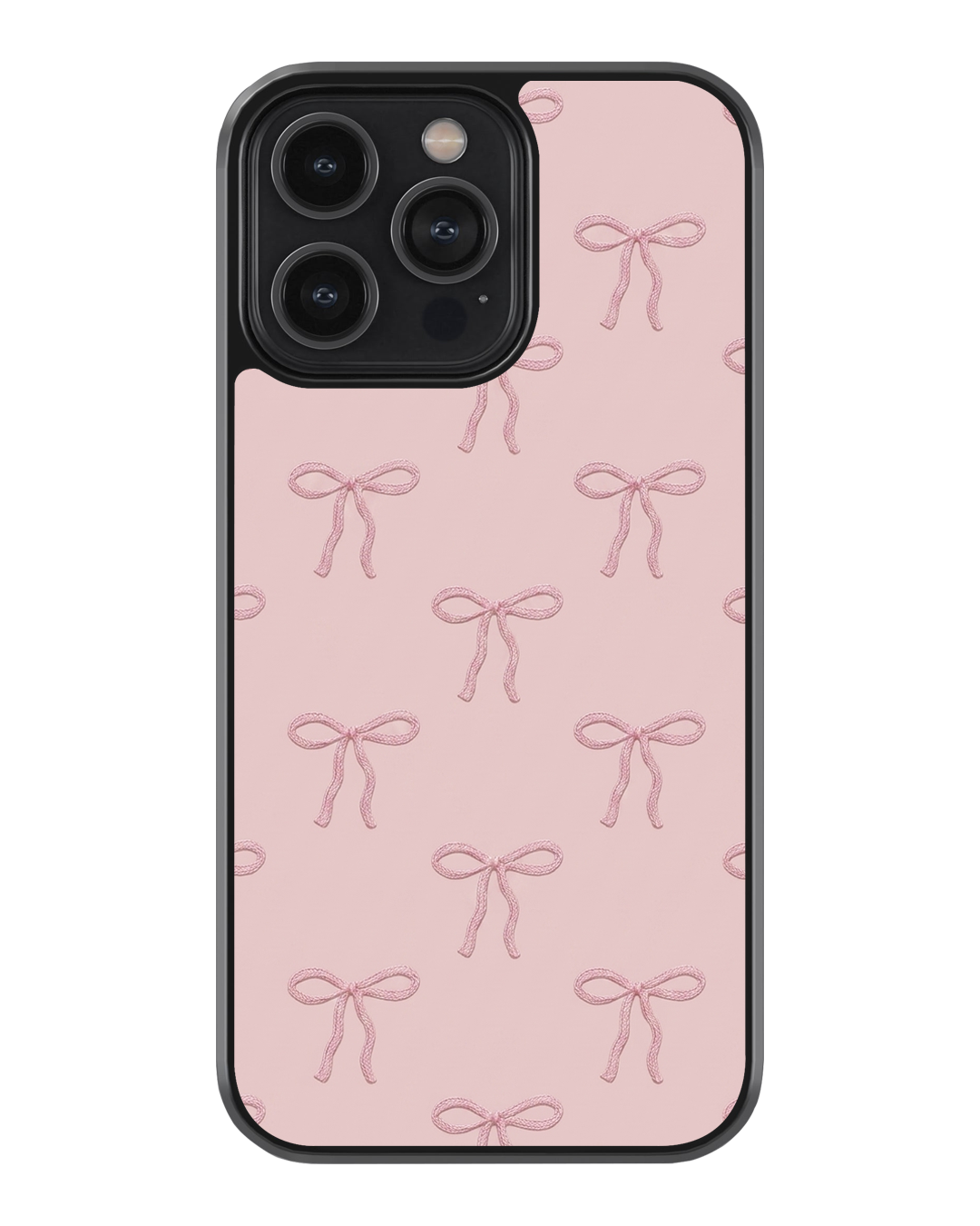 Minimal Bow Pattern Glass Case