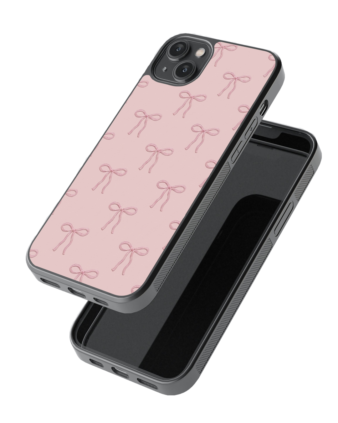Minimal Bow Pattern Glass Case