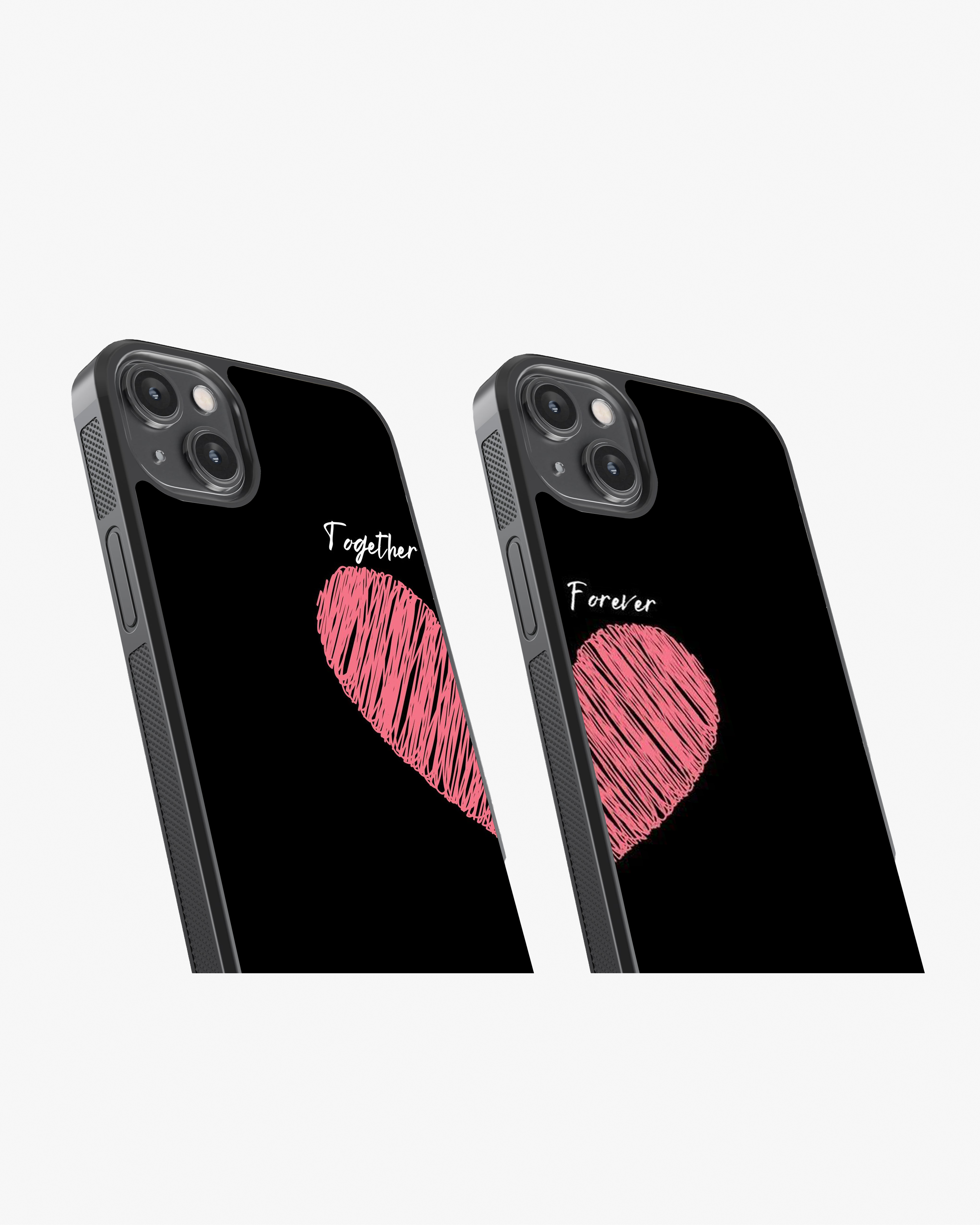 Matching Couple “Together & Forever” Glass Case