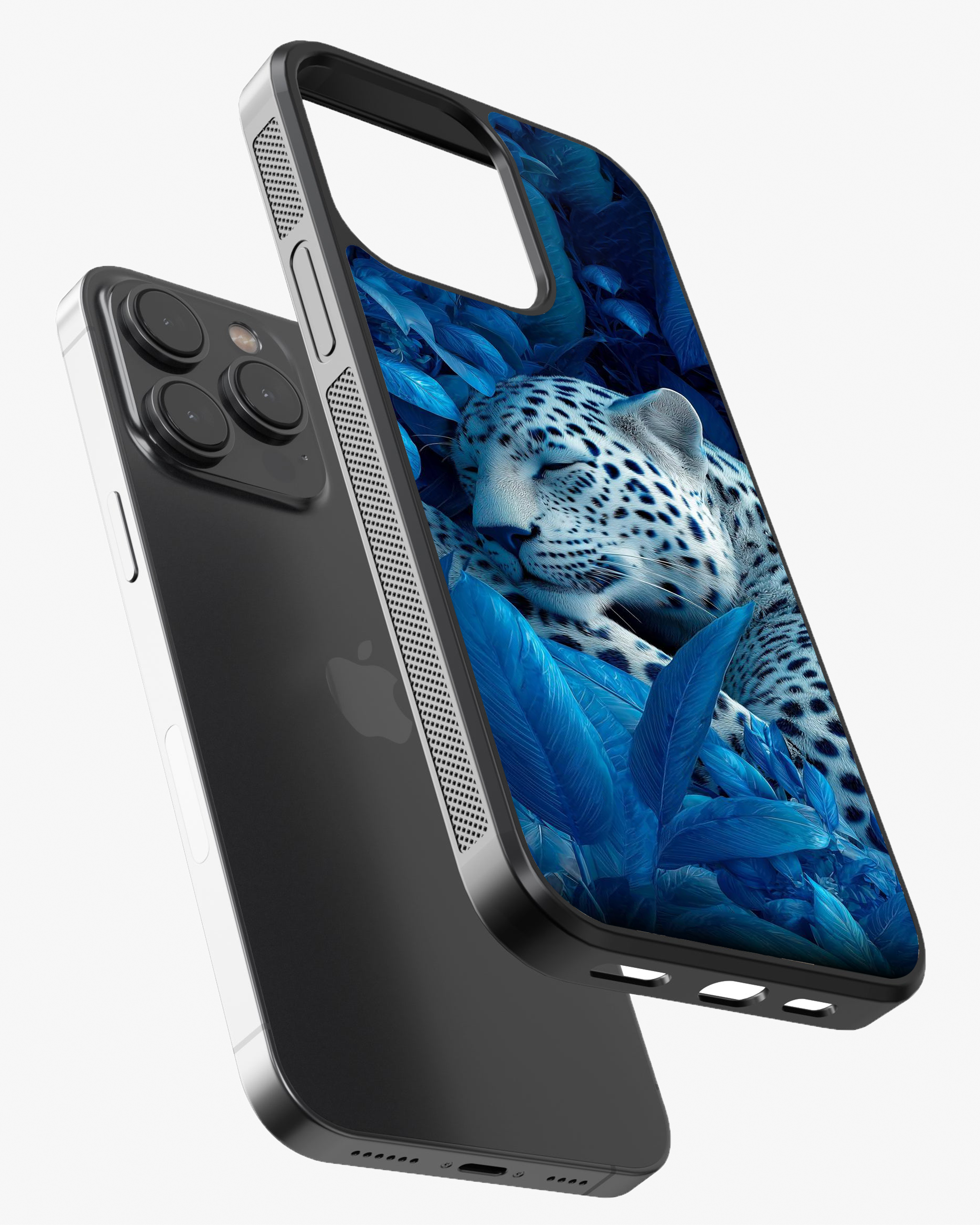 Elegance Meets Wild Power Cover Glass Case