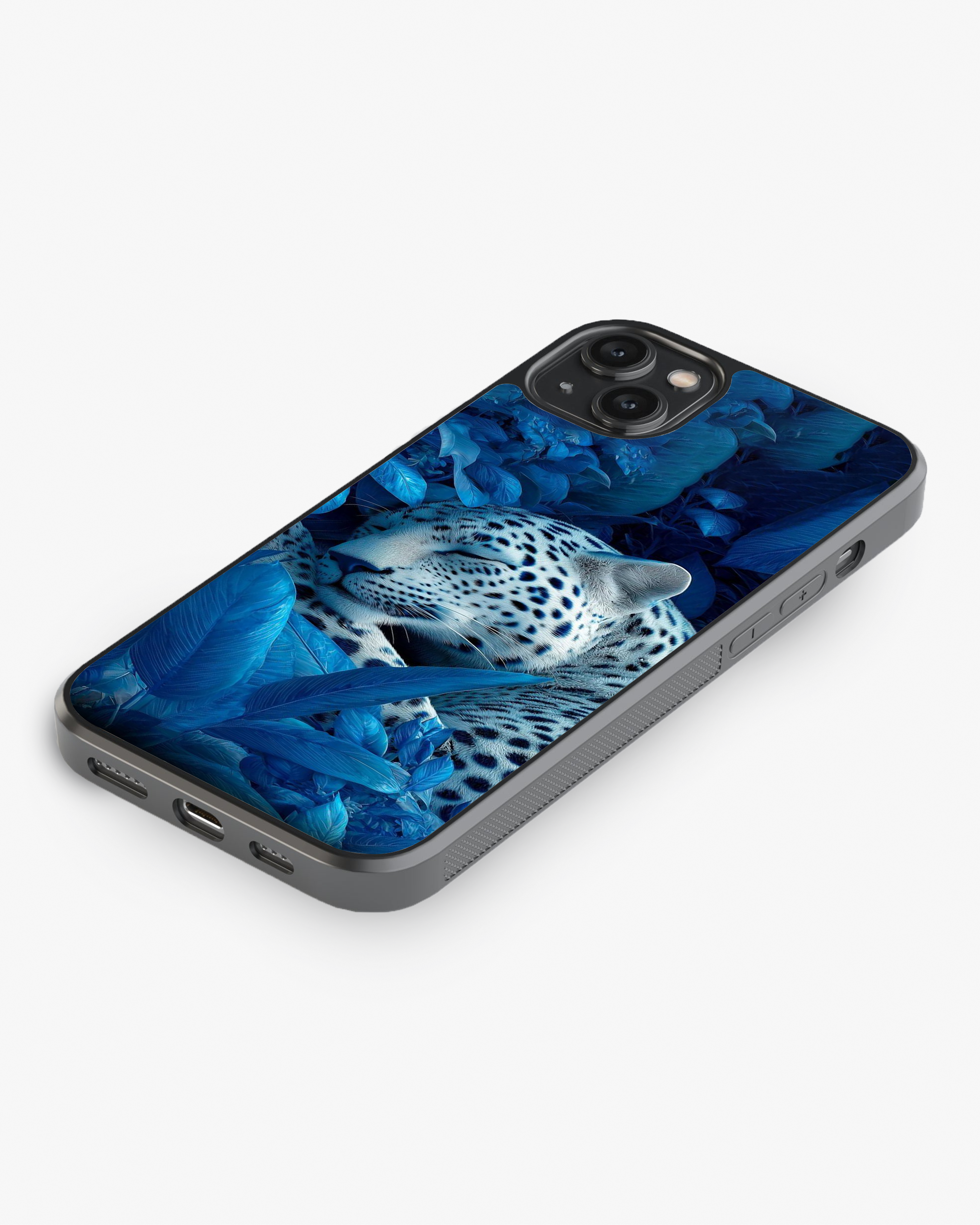Elegance Meets Wild Power Cover Glass Case
