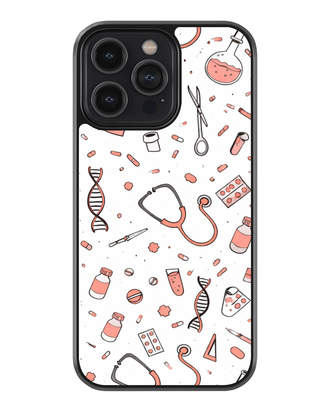 Medical Aesthetic Pattern Glass Case