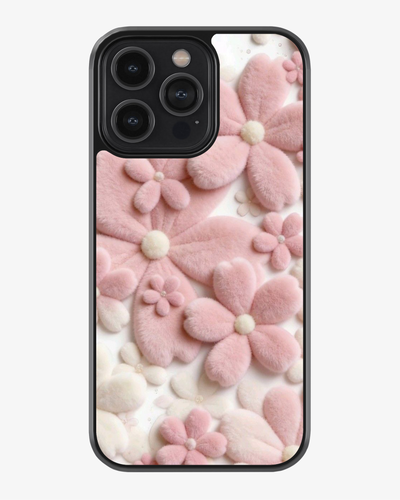 Blush Petals – Soft 3D Pink Floral Premium Case Cover Glass Case
