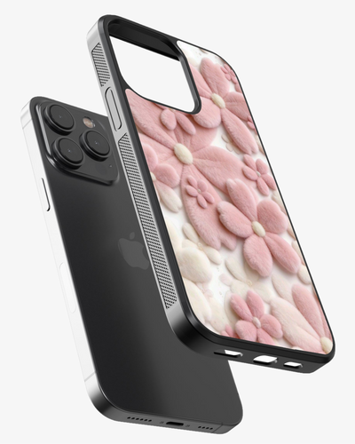 Blush Petals – Soft 3D Pink Floral Premium Case Cover Glass Case
