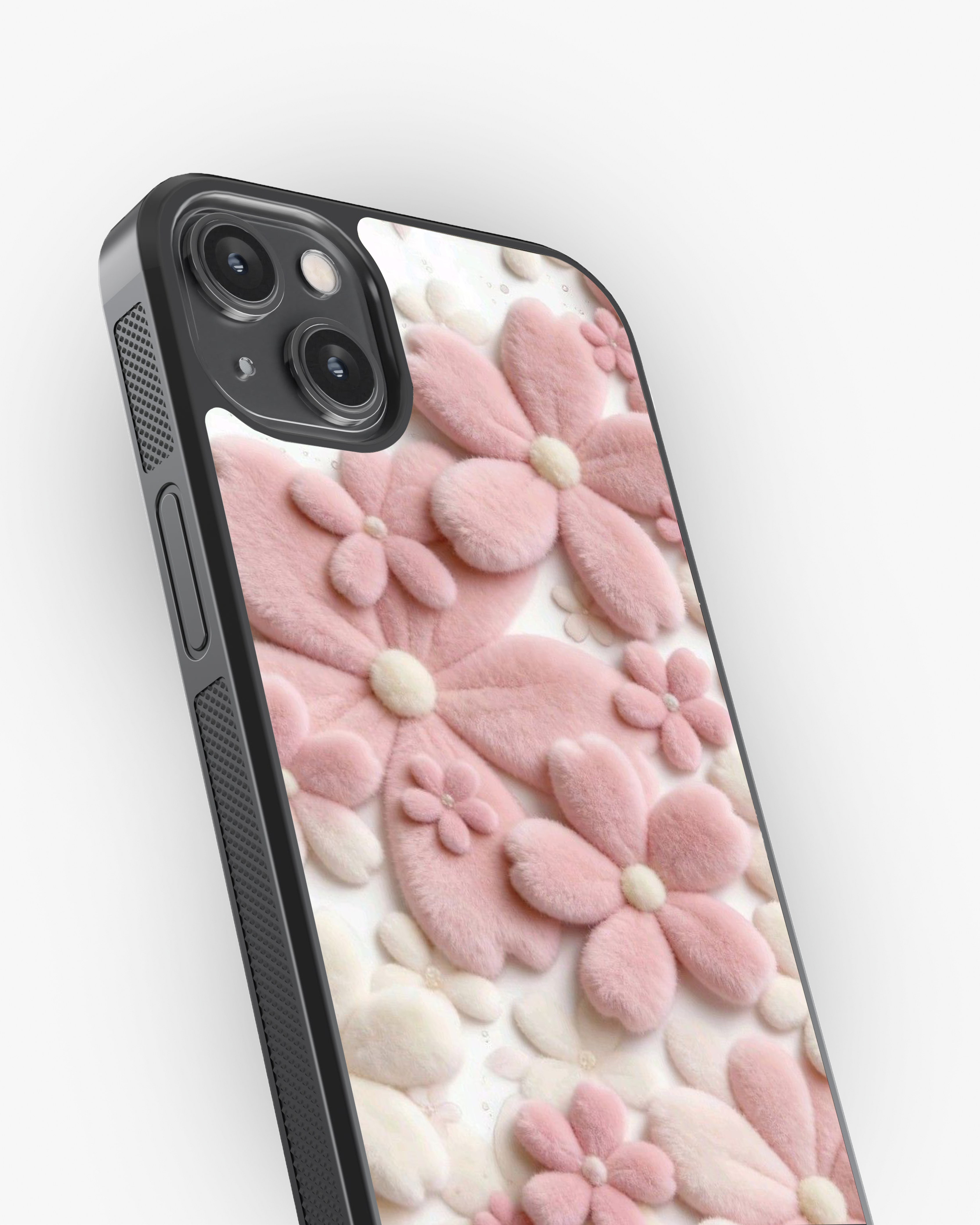 Blush Petals – Soft 3D Pink Floral Premium Case Cover Glass Case
