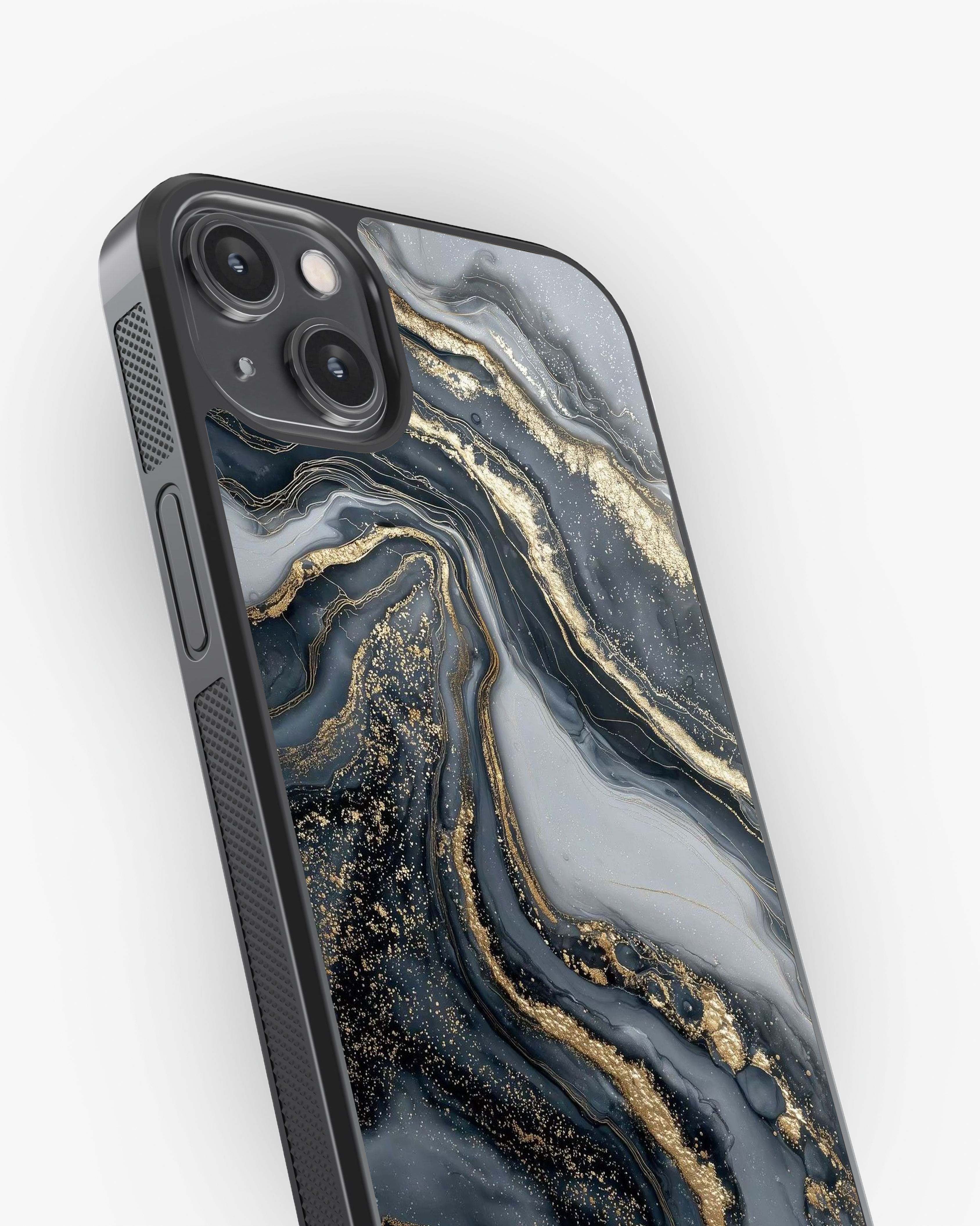 Midnight Gold Marble – Luxury Case Cover Glass Case