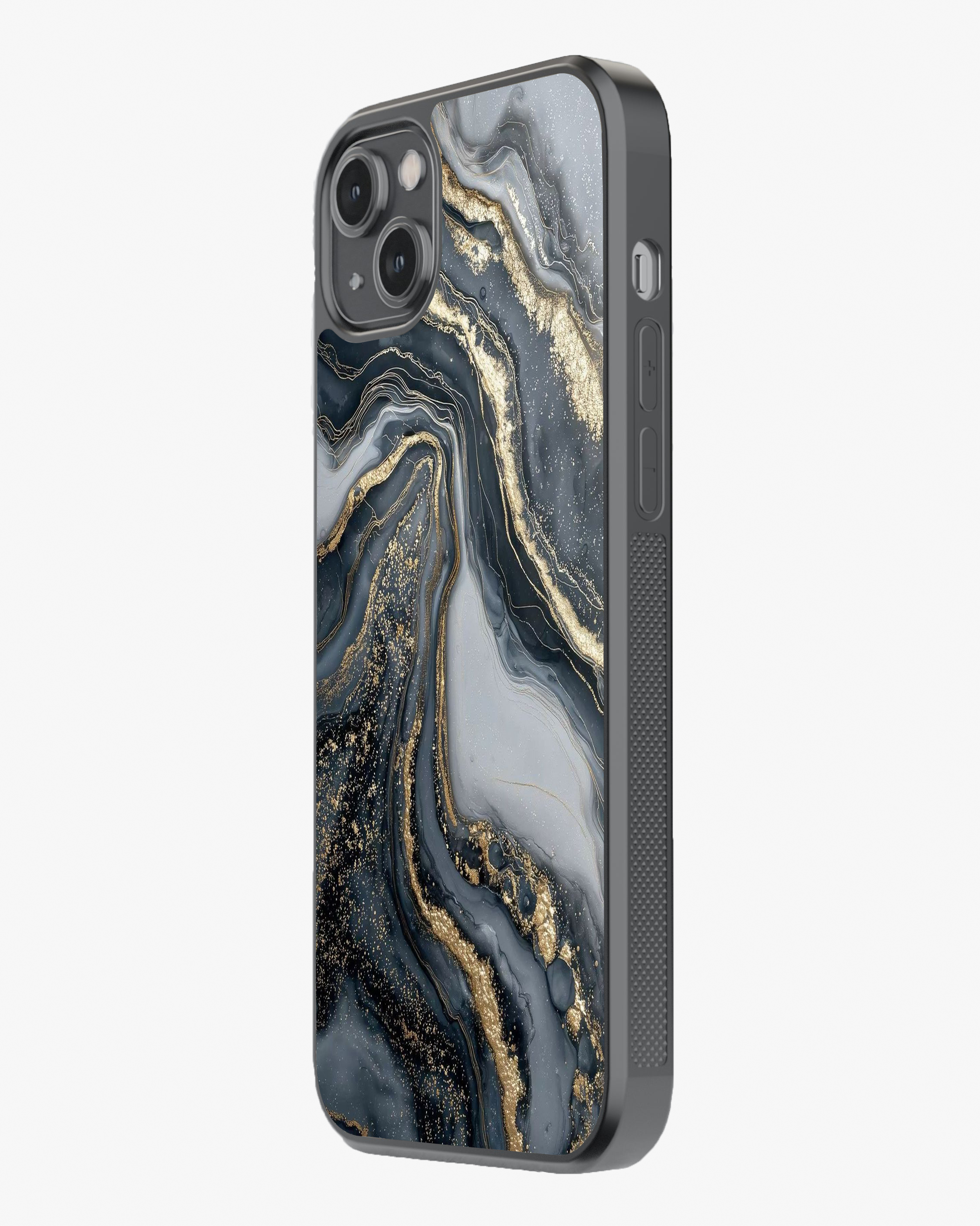 Midnight Gold Marble – Luxury Case Cover Glass Case