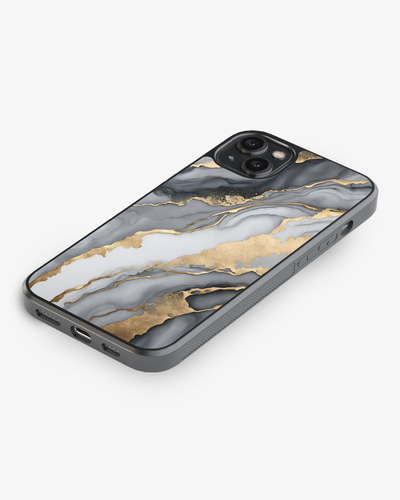 Silver Luxe Marble – Gold Vein Luxury Case Cover Glass Case