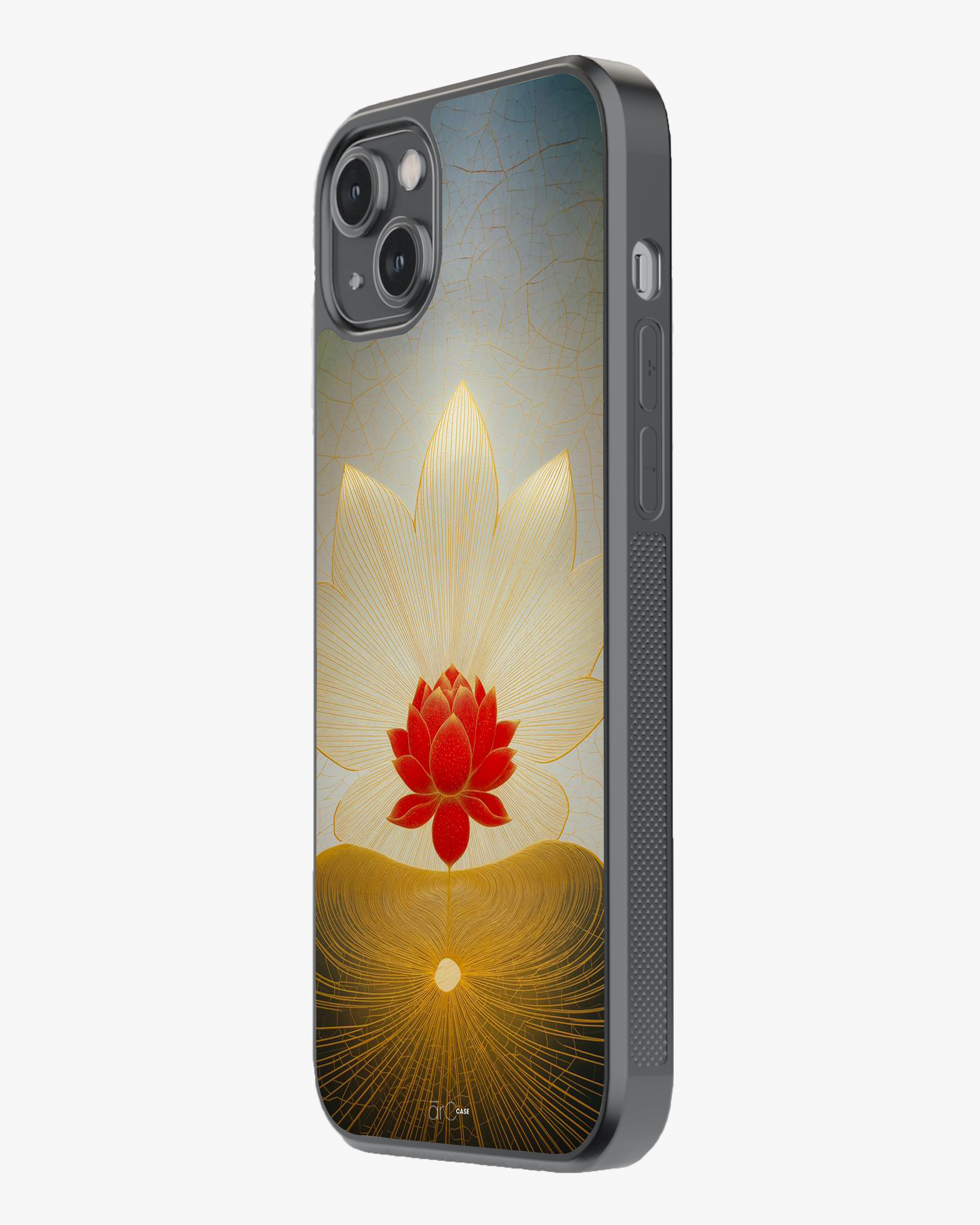 Sacred Lotus – Golden Geometry Spiritual Premium Case Cover Glass Case