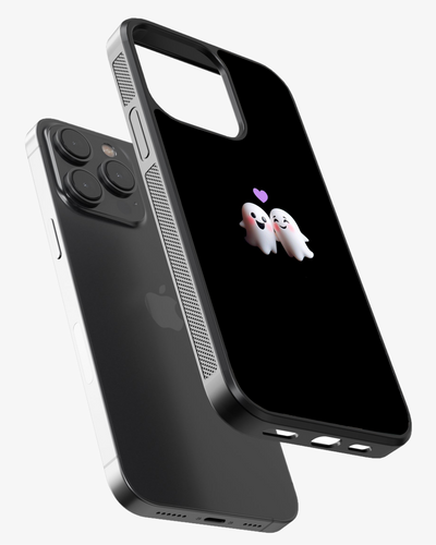 Cute Ghost Couple Love Glass Case