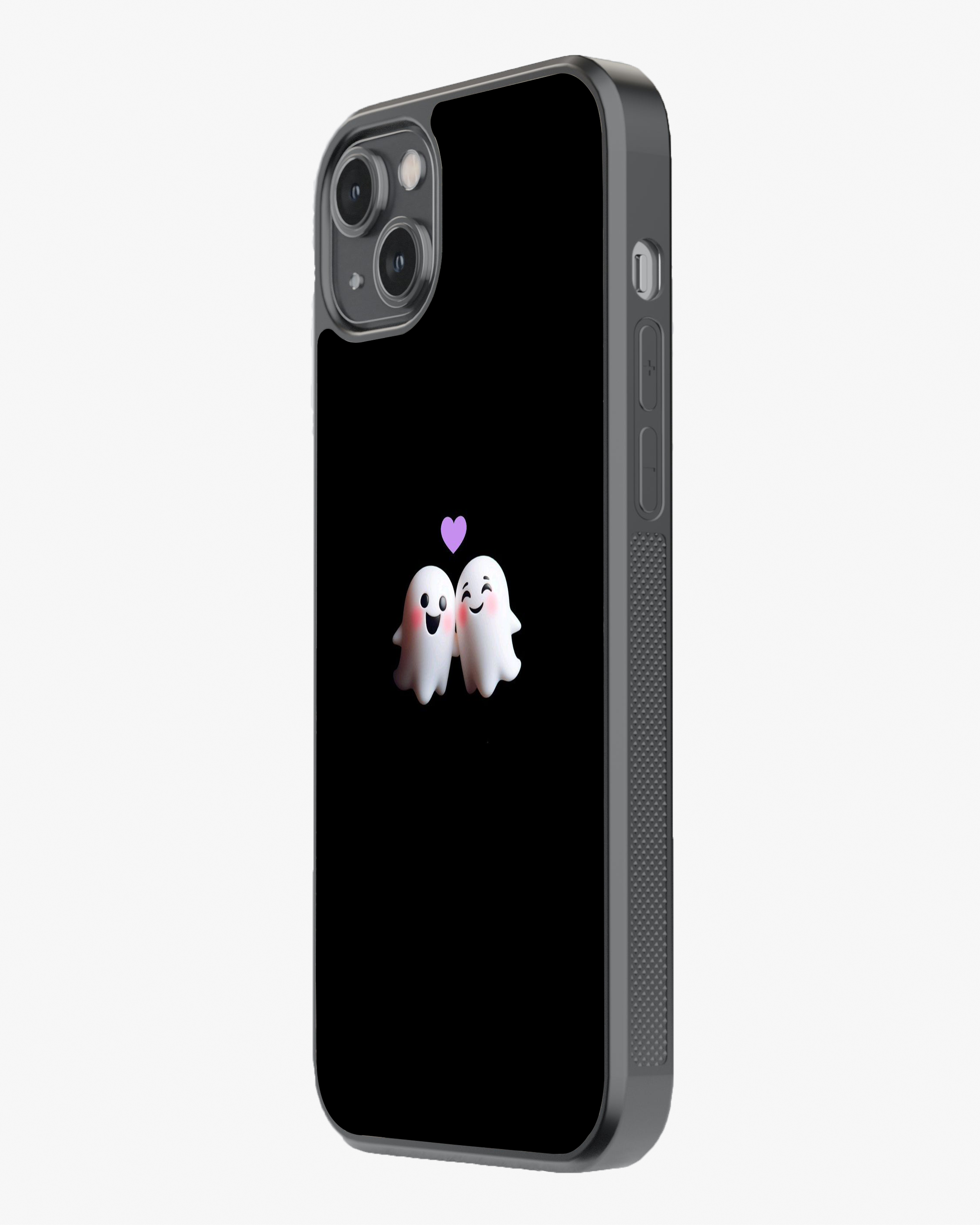 Cute Ghost Couple Love Glass Case