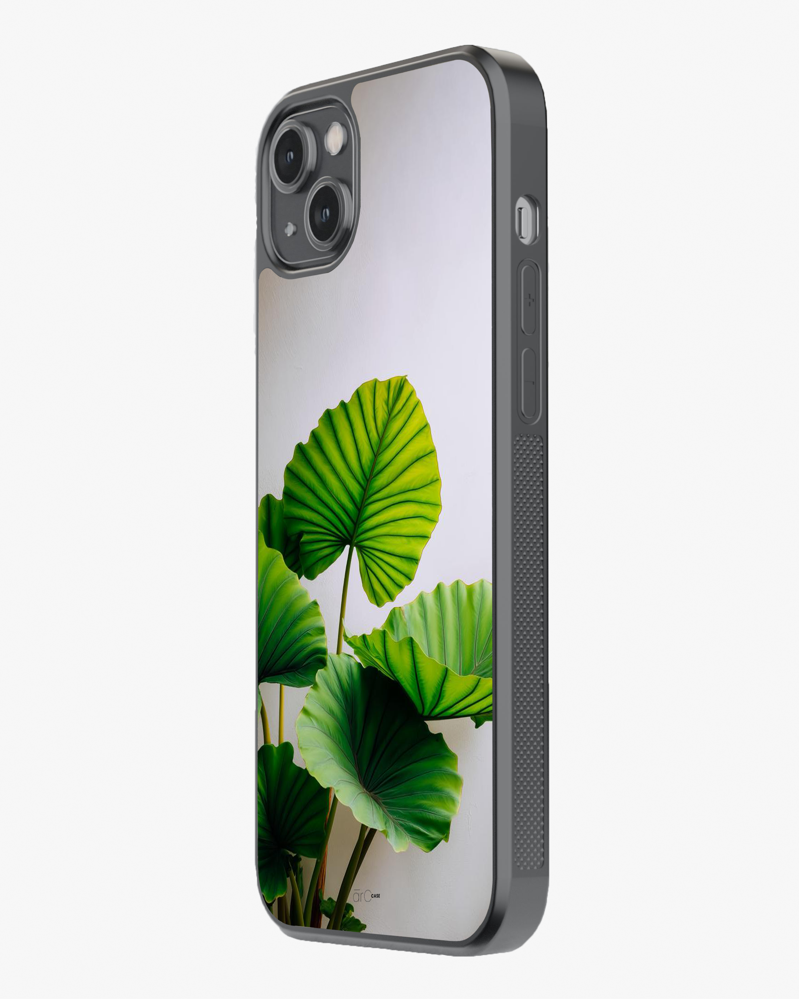 Verdant Calm – Green Leaf Aesthetic Case Cover Glass Case