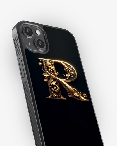 Royal Golden Initial Glass Case