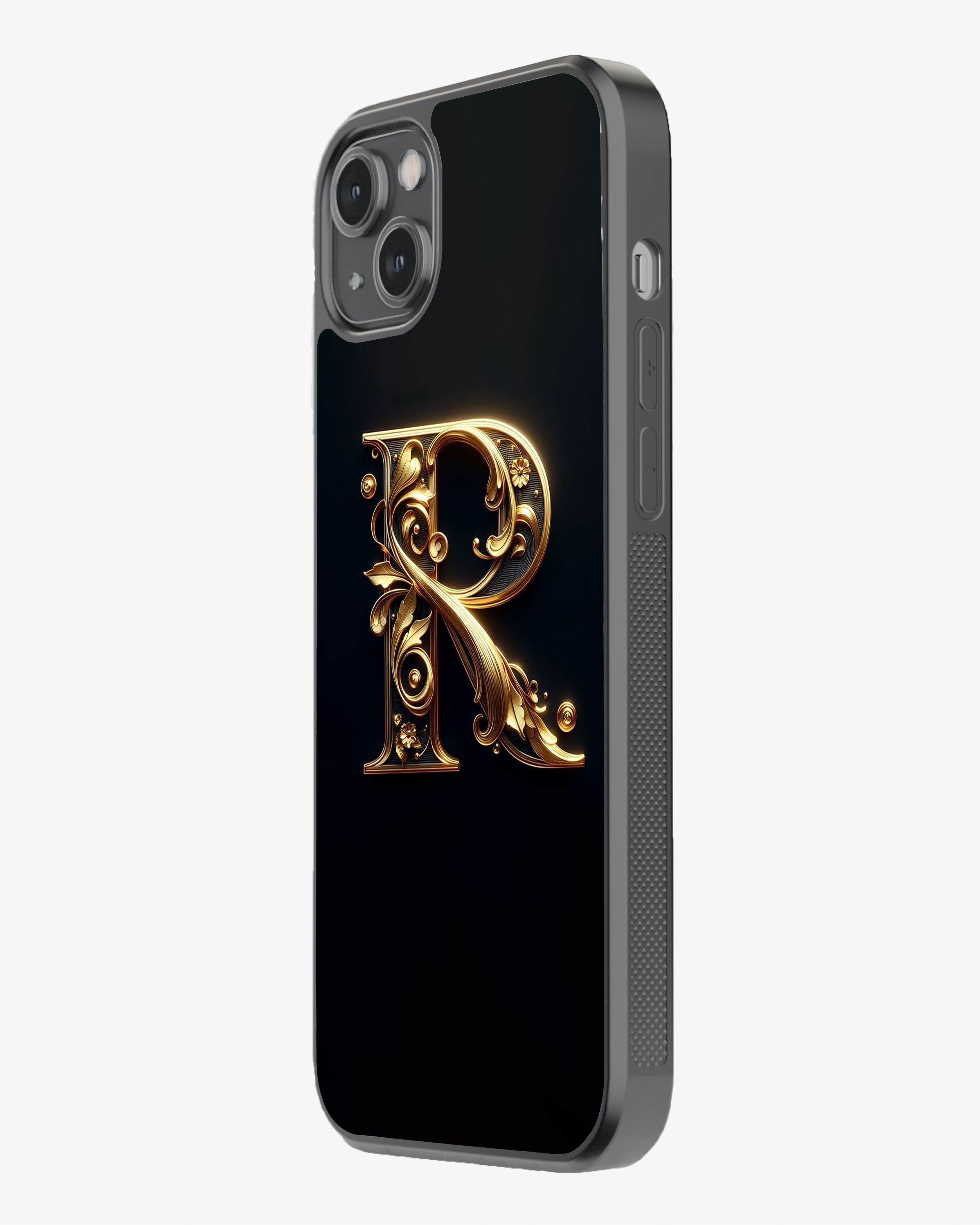 Royal Golden Initial Glass Case
